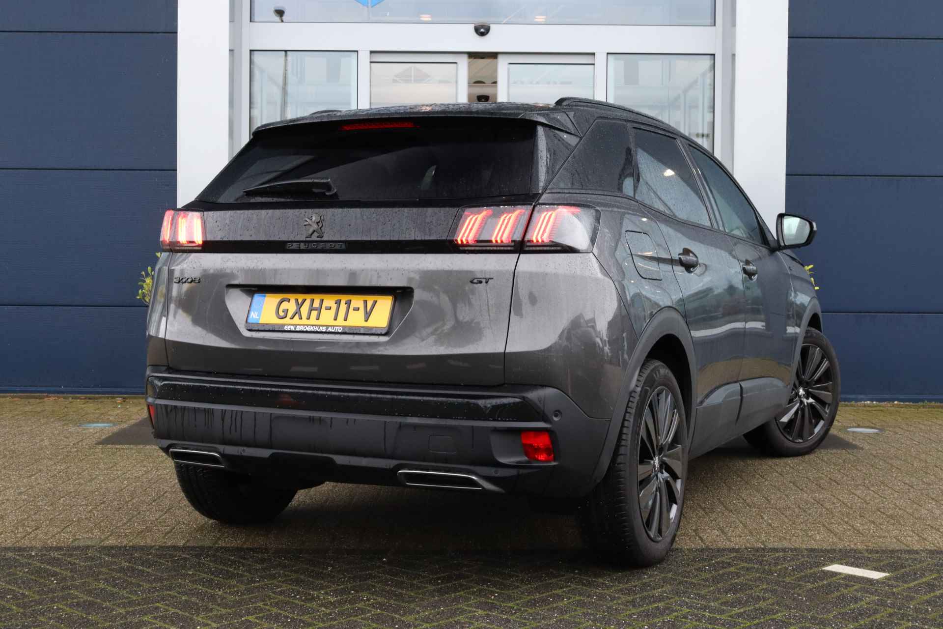 Peugeot 3008 1.2 PureTech GT | Blackpack | Stoelverwarming | Camera | ACC | Elektr. klep | Keyless | PDC V/A | Carplay | Navi - 3/45