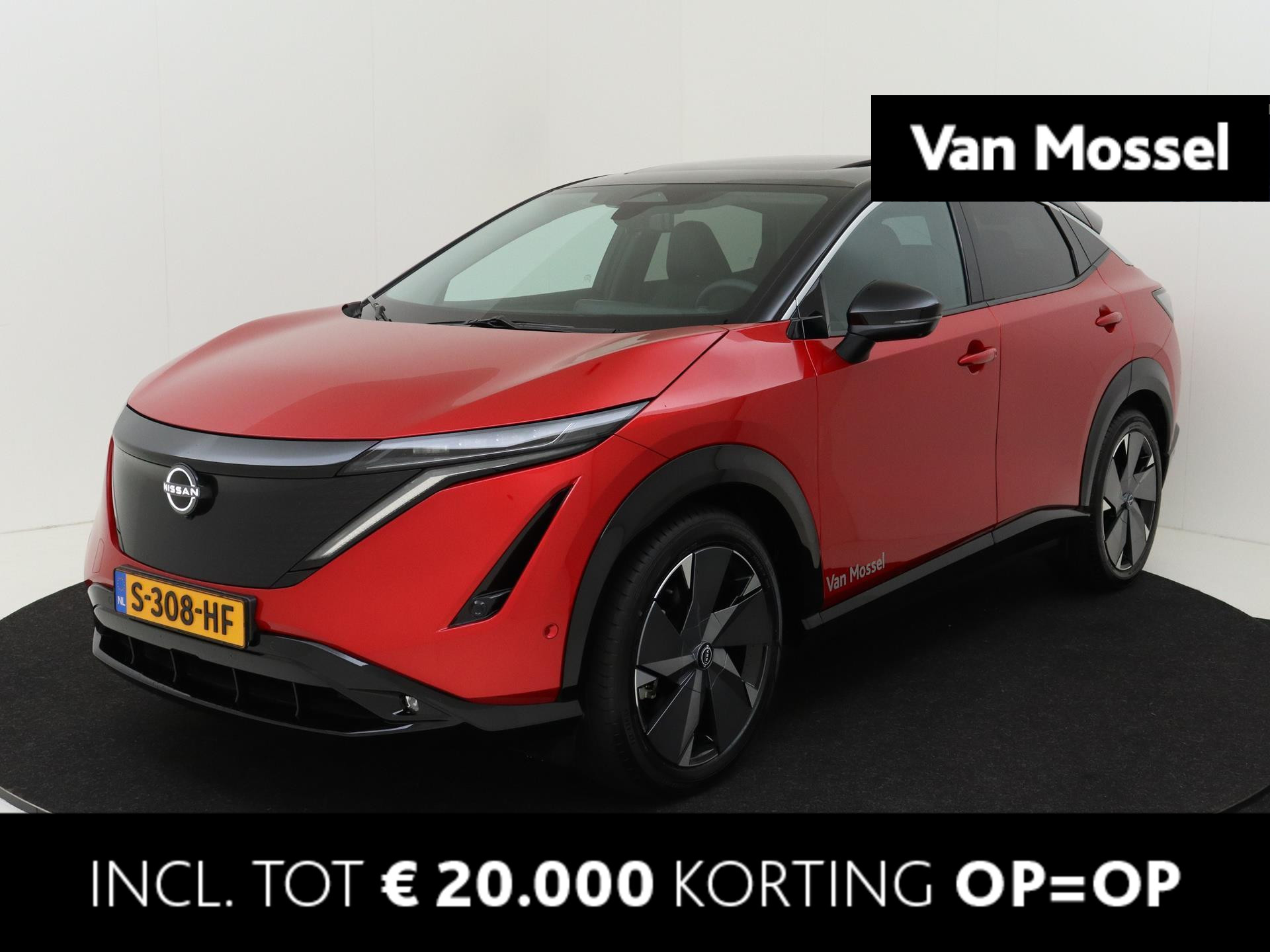 Nissan Ariya Evolve 91 kWh | Panorama-dak | Stoelverwarming/ventilatie | 360 Camera | Carplay | Warmtepomp | tot €20.000 korting