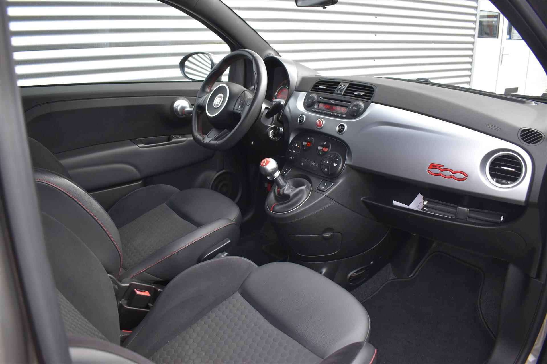 Fiat 500C TwinAir Turbo 500S | Cabrio | Half leder | Climate Control | Parkeersensoren | 12 mnd BOVAG garantie | Origineel NL - 8/27