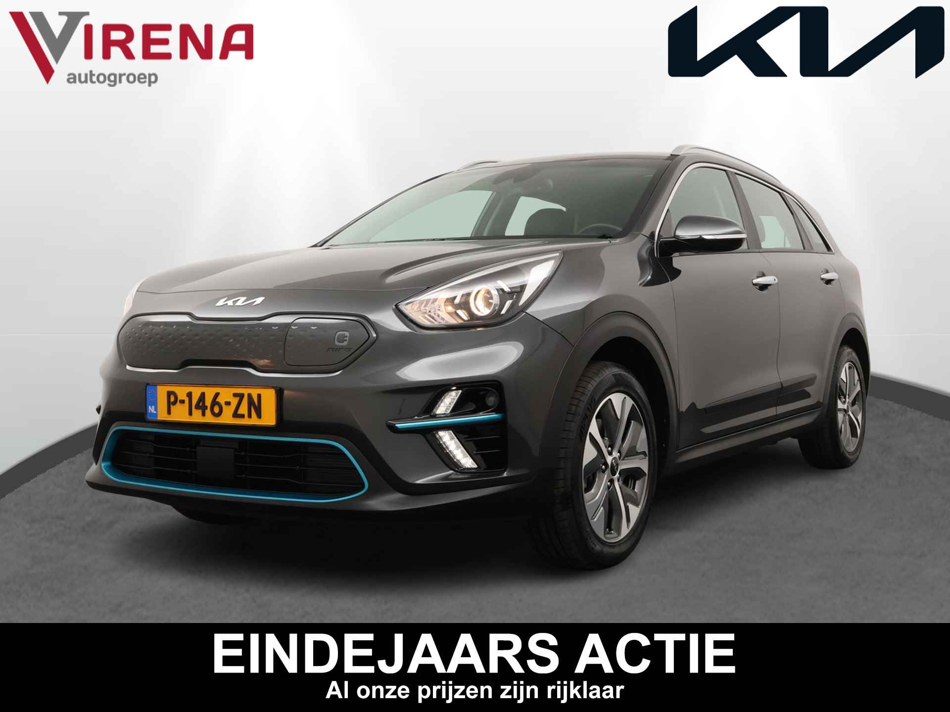 Kia e-Niro DynamicLine 64 kWh *€2000 Subsidie beschikbaar* - Navigatie - Camera - Climate control - Apple Carplay/Android Auto - Fabrieksgarantie tot 07-2029 - 1/48