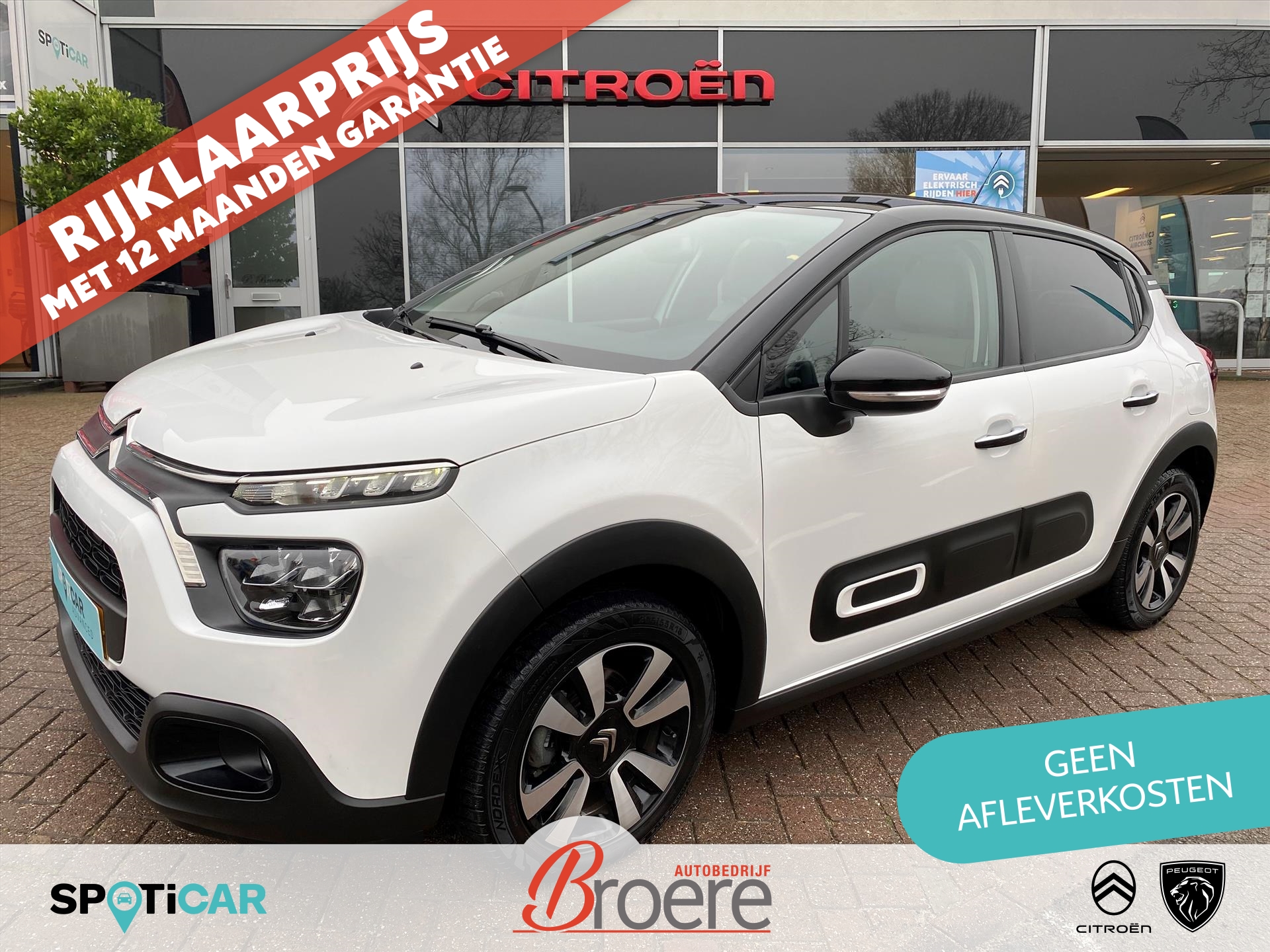 CITROEN C3 1.2 Turbo 110pk EAT6 Automaat Shine | comfort seats wood, keyless, dab, navigatie via apple carplay of android auto, 16 inch velgen, parkeersensoren