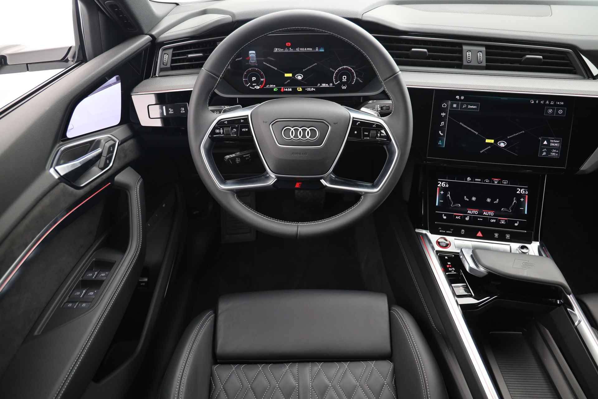 Audi e-tron Sportback S Quattro 504pk | Incl. BTW | Nachtzicht | Panodak | B&O | Head Up | Tour Pack | Virtual Mirrors | Carbon int. | - 22/50