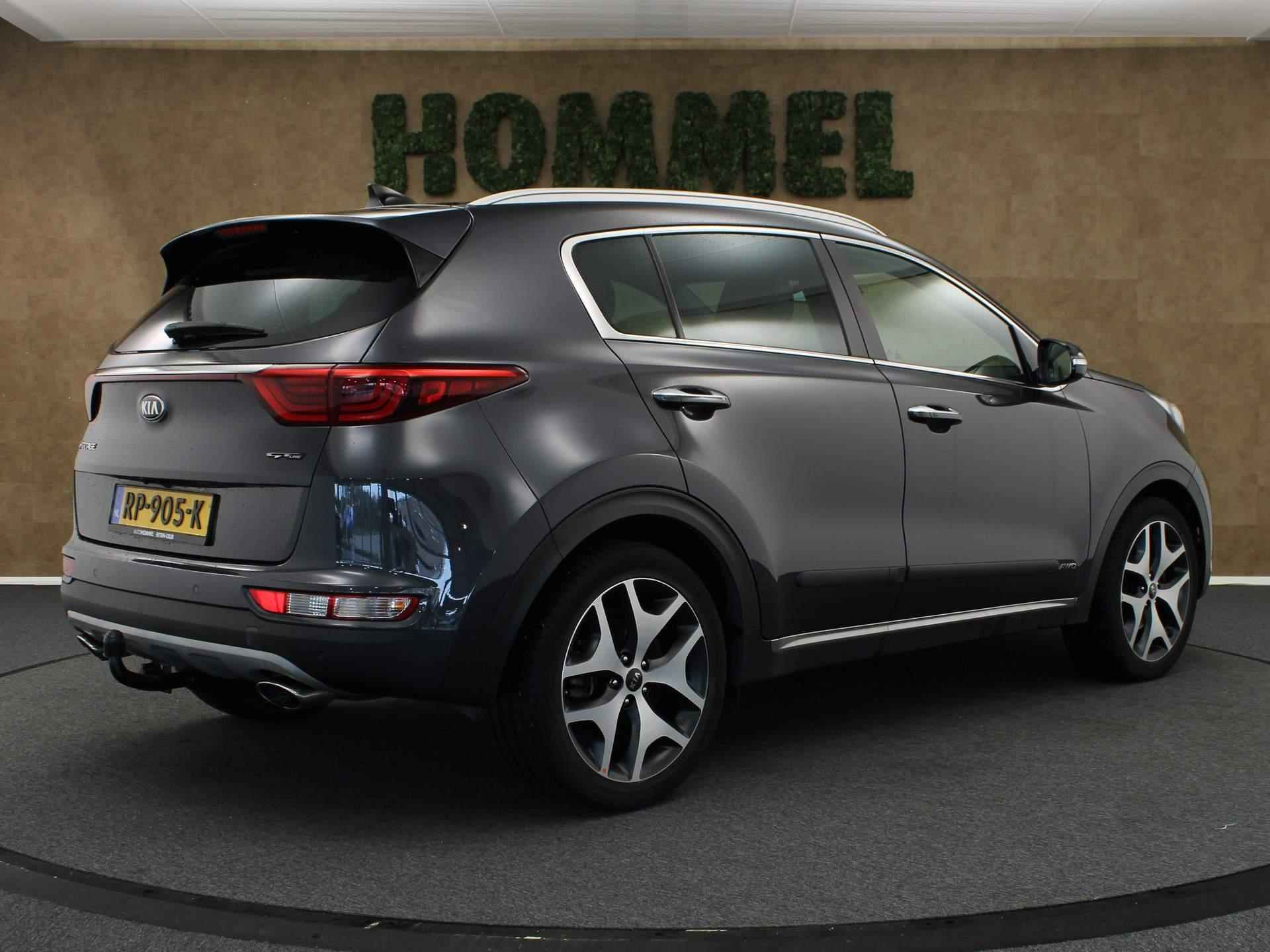 Kia Sportage 1.6 T-GDI 4WD GT-Line  -ORIGINEEL NEDERLANDSE AUTO - VASTE TREKHAAK - TREKGEWICHT 1600 KG - 4 WD - LEDEREN BEKLEDING - PANORAMADAK - 19 INCH LICHT METALEN VELGEN - ACHTERBANK VERWARMD - PARKEERSENSENSOREN VOOR/ ACHTER - 4/47