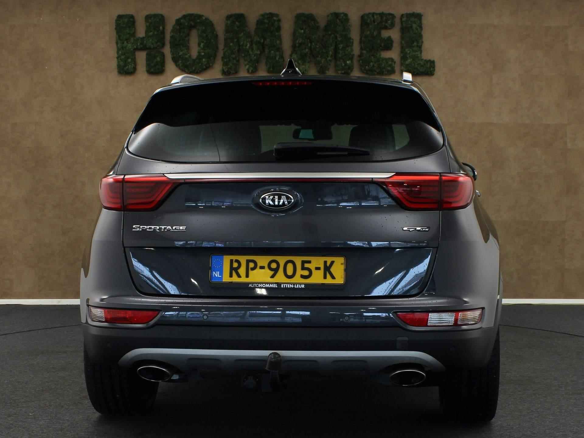 Kia Sportage 1.6 T-GDI 4WD GT-Line  -ORIGINEEL NEDERLANDSE AUTO - VASTE TREKHAAK - TREKGEWICHT 1600 KG - 4 WD - LEDEREN BEKLEDING - PANORAMADAK - 19 INCH LICHT METALEN VELGEN - ACHTERBANK VERWARMD - PARKEERSENSENSOREN VOOR/ ACHTER - 18/47