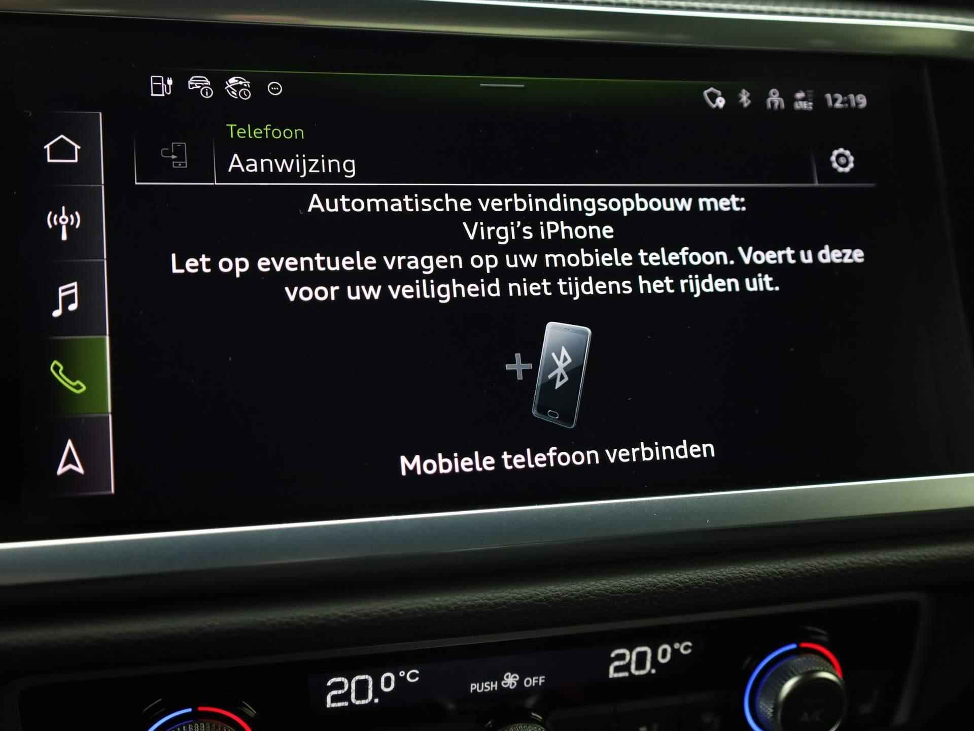Audi Q3 45 TFSIe/245PK S Line · Drive select · Parkeersensoren + camera · Stoelverwarming - 39/40