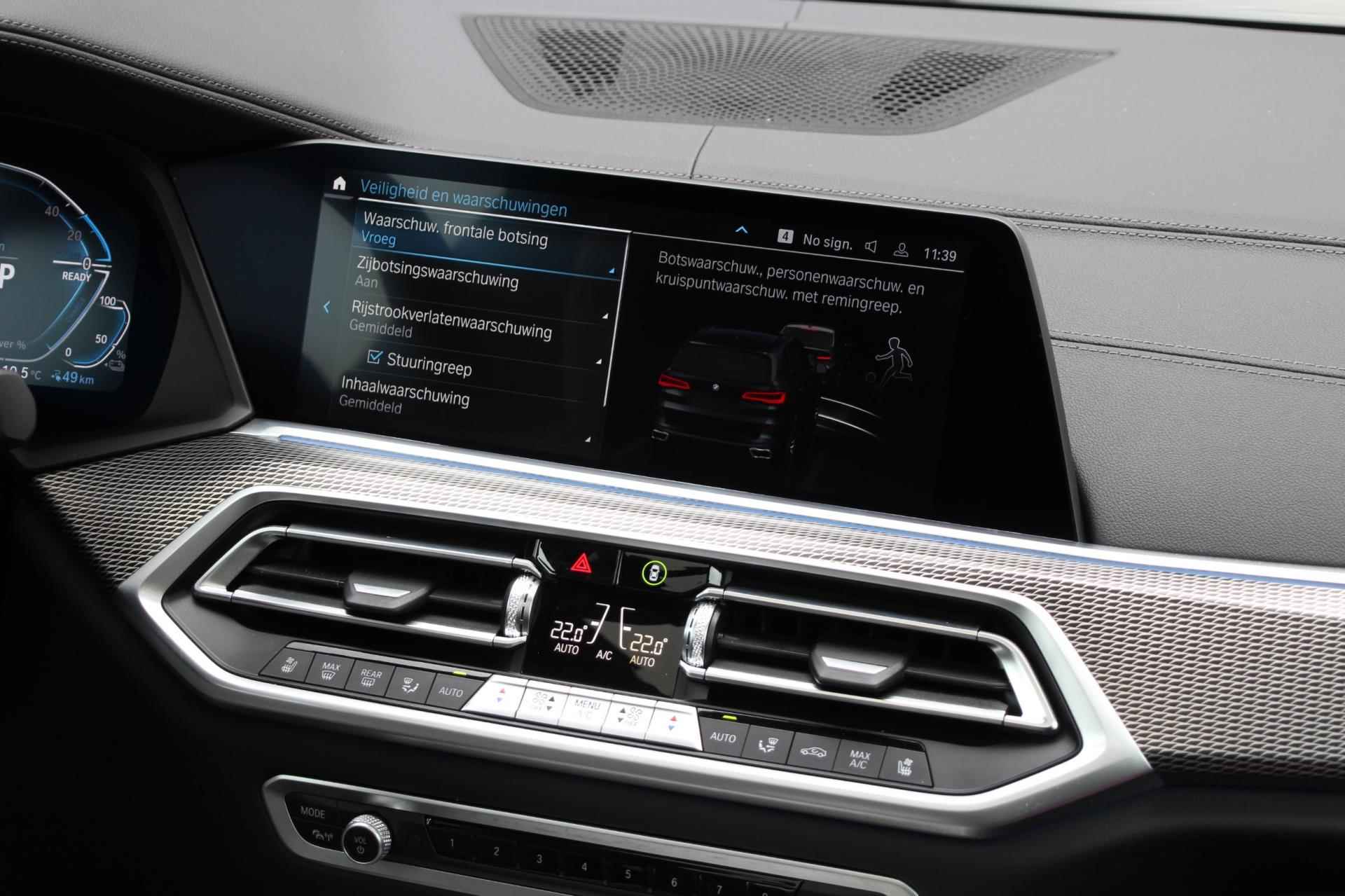 BMW X5 XDrive45e High Executive | Carbonzwart |M-sport | Pano | Laser | Sportstoelen - 37/43