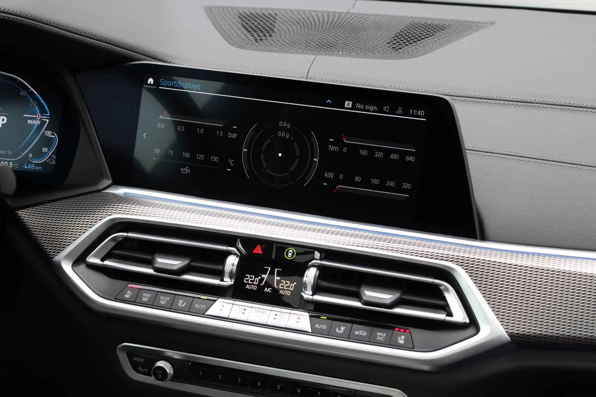 BMW X5 XDrive45e High Executive | Carbonzwart |M-sport | Pano | Laser | Sportstoelen - 39/43