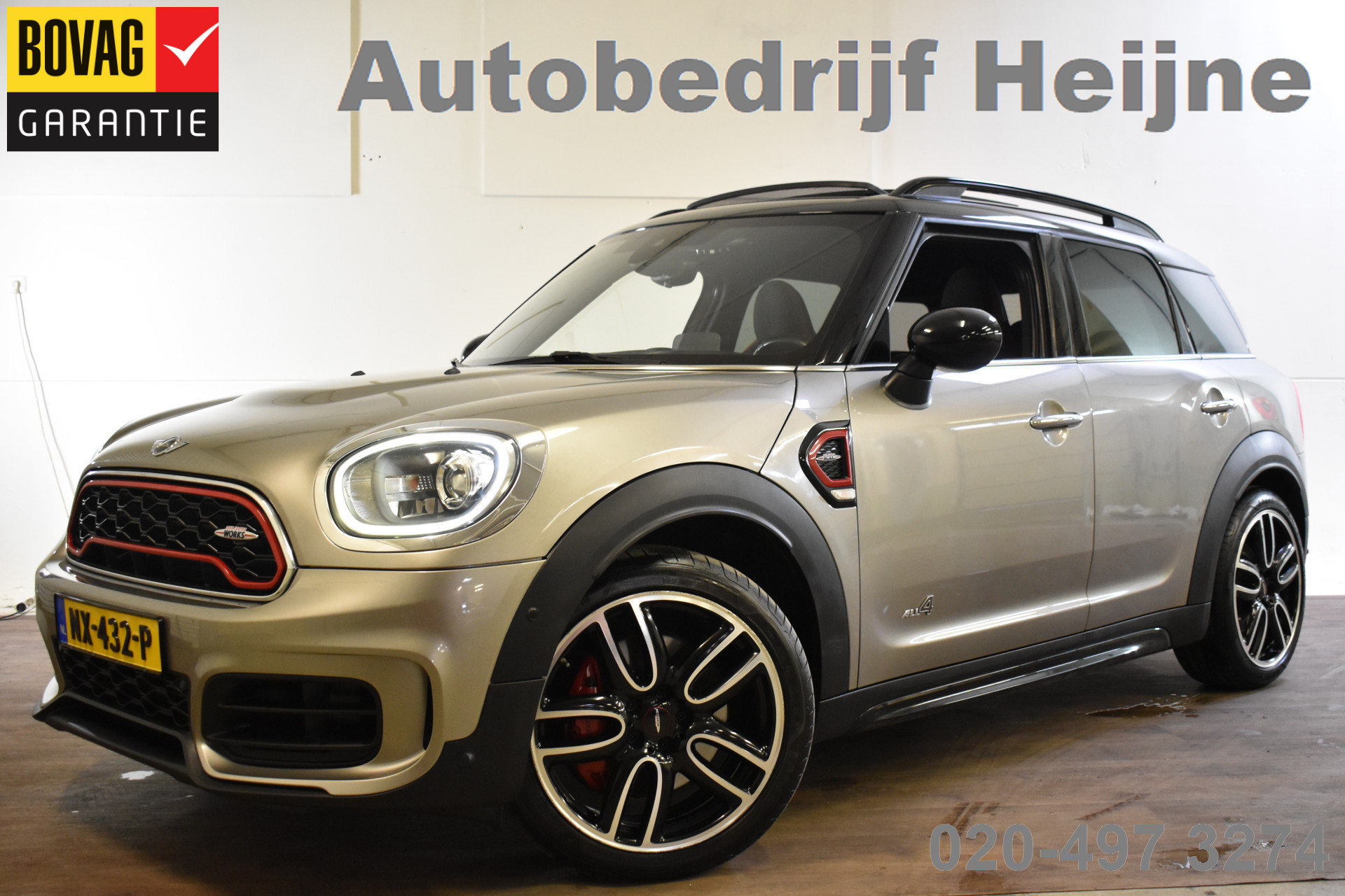 MINI Countryman 2.0 230PK John Cooper Works ALL4 Chili LEDER/HEADUP/PANORAMADAK