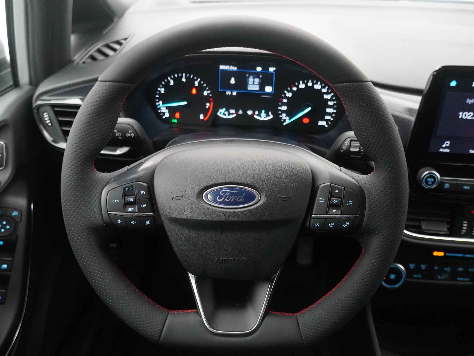 Ford Fiesta EcoBoost Hybrid 125 pk ST-Line | LED | Apple Carplay | 17" | Clima | Cruise | Pr. glass - 12/20