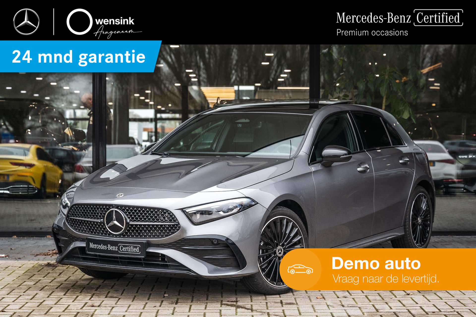 Mercedes-Benz A-klasse 250e AMG Line | Achteruitrijcamera | Panorama-schuifdak | Stoelverwarming | Sfeerverlichting |  KEYLESS GO