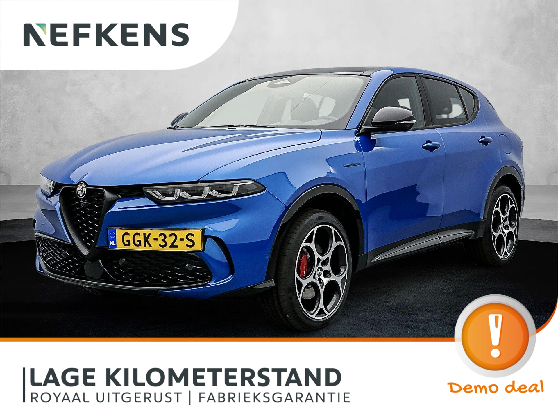 Alfa Romeo Tonale SUV Veloce 280 pk Automaat | Navigatie | Elektrisch Glazen Panoramadak | Rondomzicht Camera | Lederen Bekleding | Voorstoelen Verwarmd | Matrix LED Koplampen | Keyless Entry/Start | Dodehoek Detectie | Elektrische Achterklep met Sensor | 19" Lichtmetalen Velgen | Apple Carplay/Android Auto |