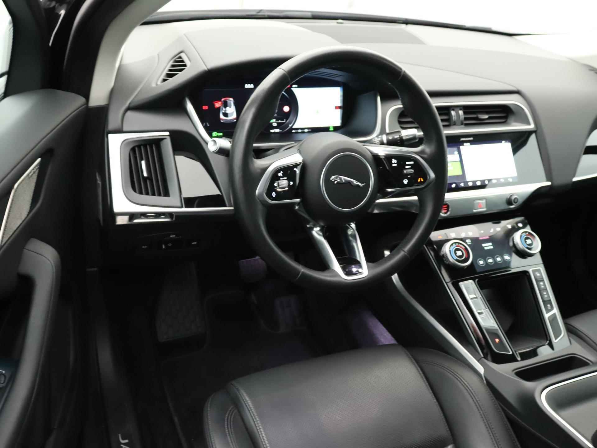Jaguar I-PACE EV400 S 90 kWh | Leder | Navigatie | Virtual cockpit | LED | Stoelverwarming| Panoramadak | Meridian Sound | Parkeersensoren | Camera | Getint glas | Lichtmetalen velgen | - 5/41