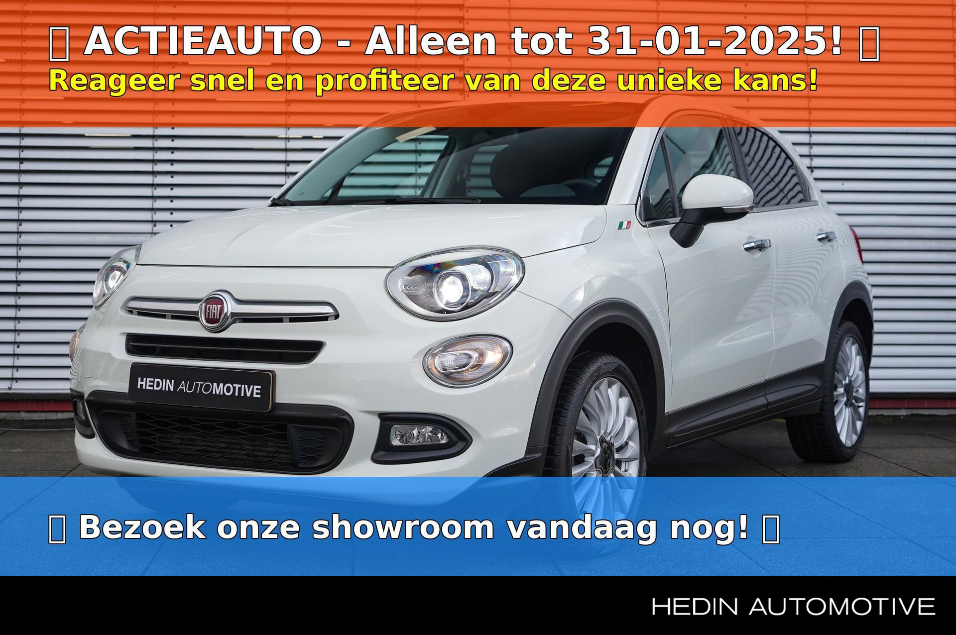 Fiat 500 X 1.4 Turbo MultiAir Lounge | All Season Banden | NAV | Automaat | XENON