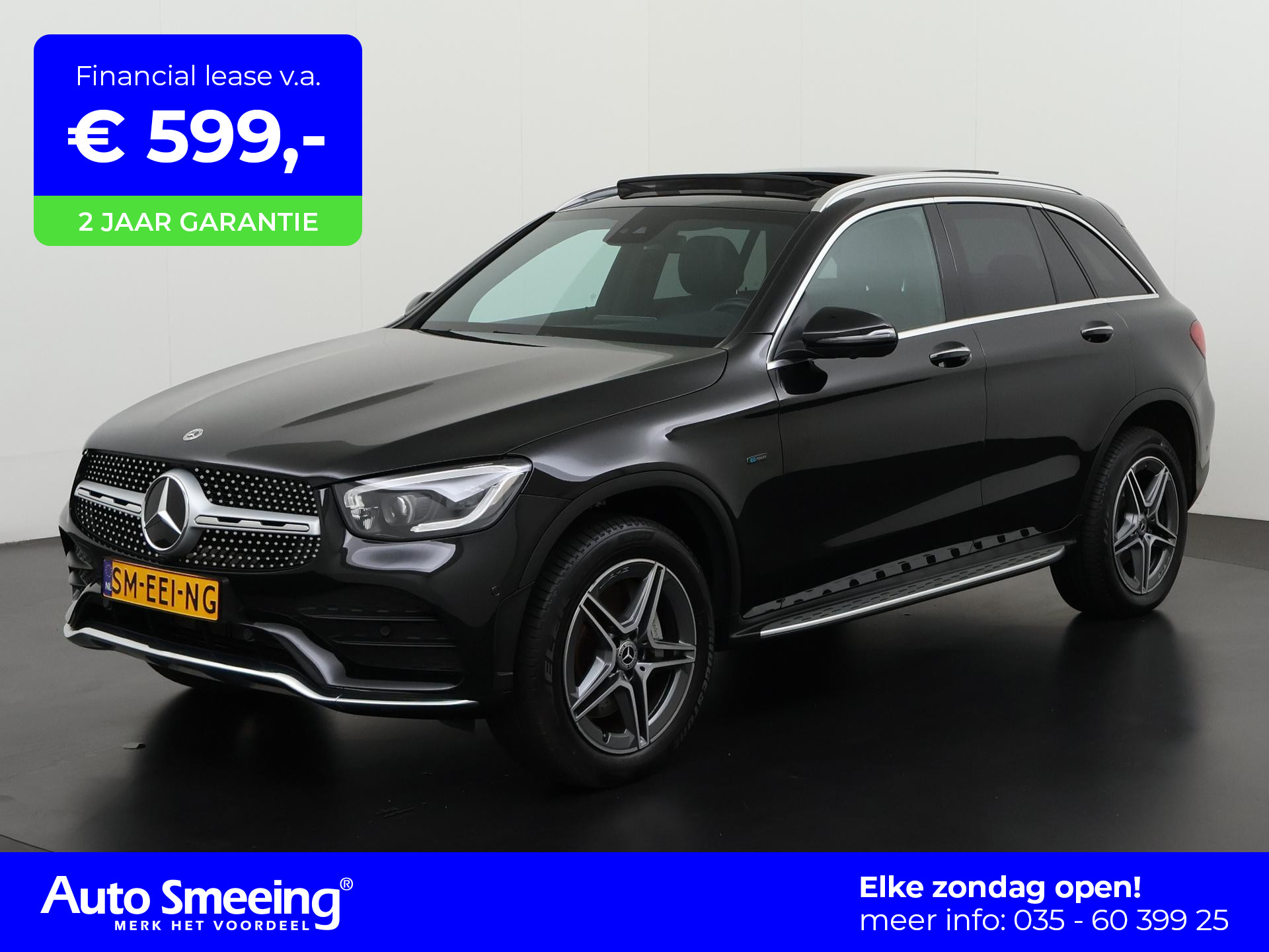 Mercedes-Benz GLC-klasse 300e 4MATIC AMG | Panoramadak | Leder | Burmester | Digital Cockpit | Zondag Open!