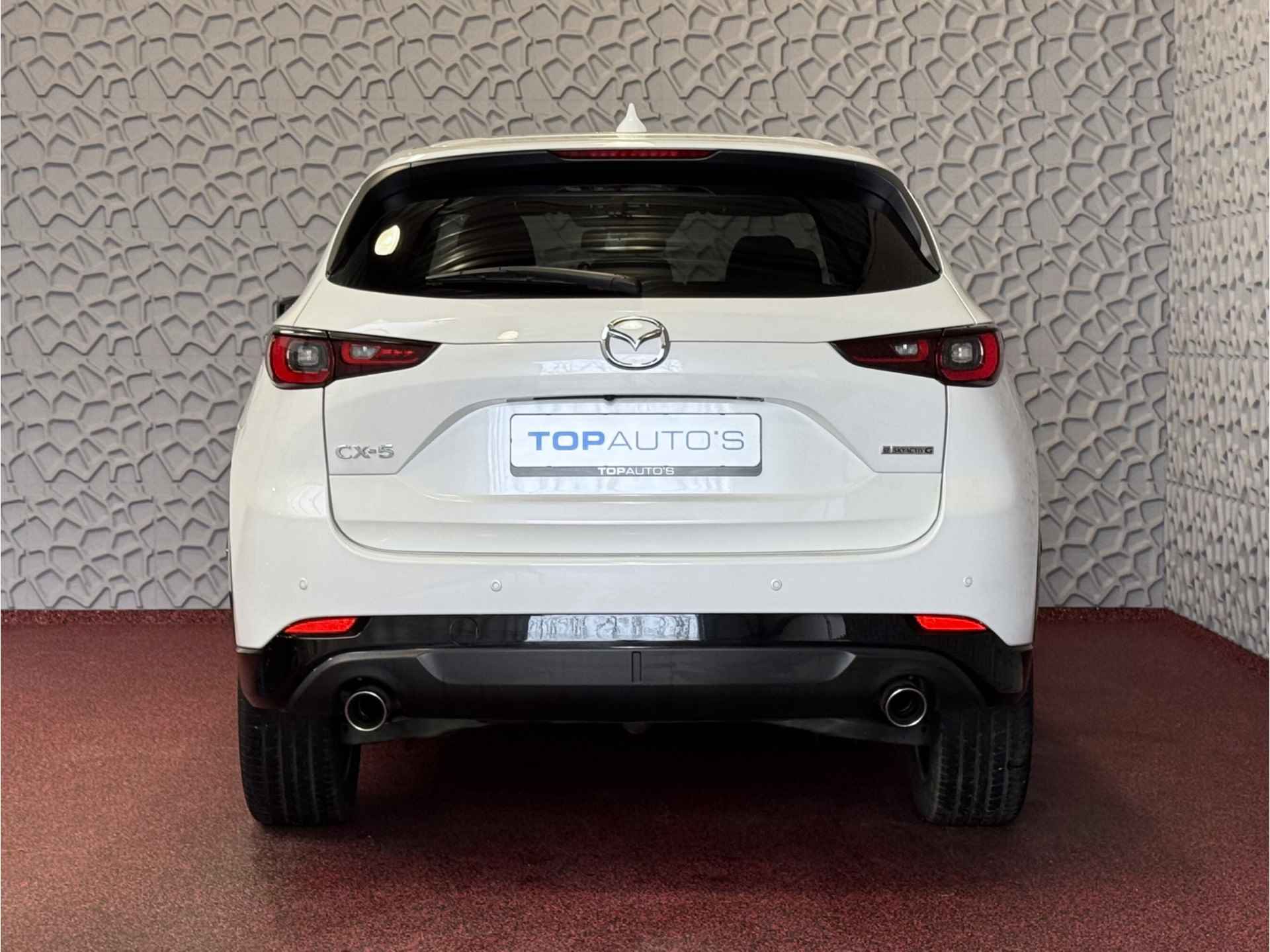 Mazda CX-5 2.0 E SkyActiv MHEV 165 HOMURA BLACKLINE PACK LEER/ALCANTARA ELEK.KLEP ADAP.CRUISE 19''LMV HEAD-UP 360.CAMERA FULL LED CARPLAY N 07/2024 - 6/89