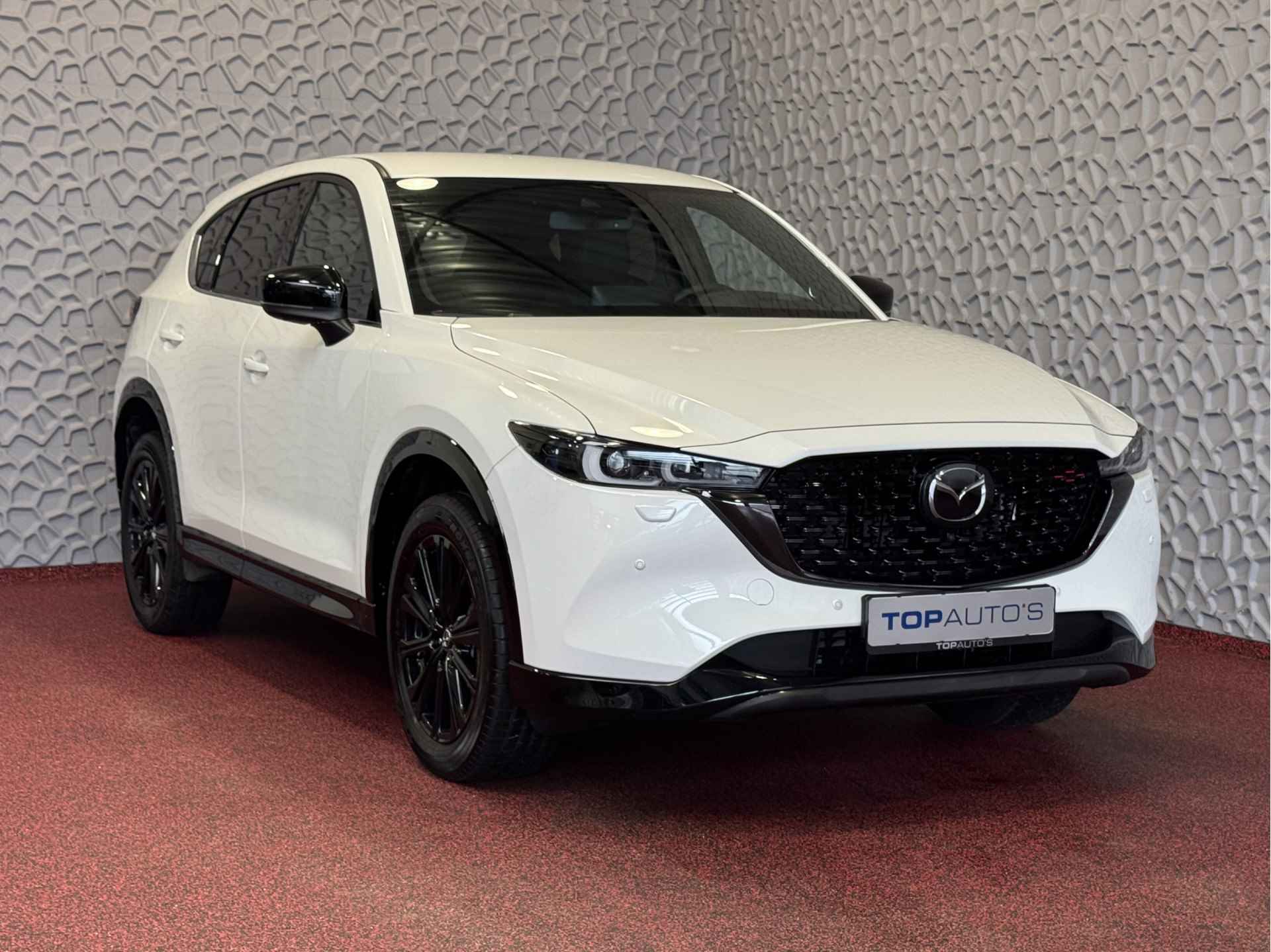 Mazda CX-5 2.0 E SkyActiv MHEV 165 HOMURA BLACKLINE PACK LEER/ALCANTARA ELEK.KLEP ADAP.CRUISE 19''LMV HEAD-UP 360.CAMERA FULL LED CARPLAY N 07/2024 - 59/89