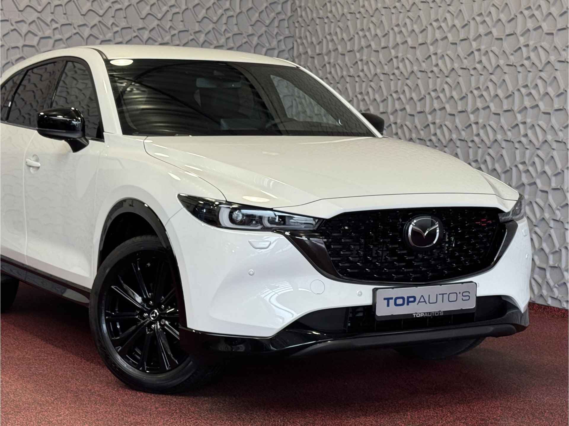 Mazda CX-5 2.0 E SkyActiv MHEV 165 HOMURA BLACKLINE PACK LEER/ALCANTARA ELEK.KLEP ADAP.CRUISE 19''LMV HEAD-UP 360.CAMERA FULL LED CARPLAY N 07/2024 - 63/89