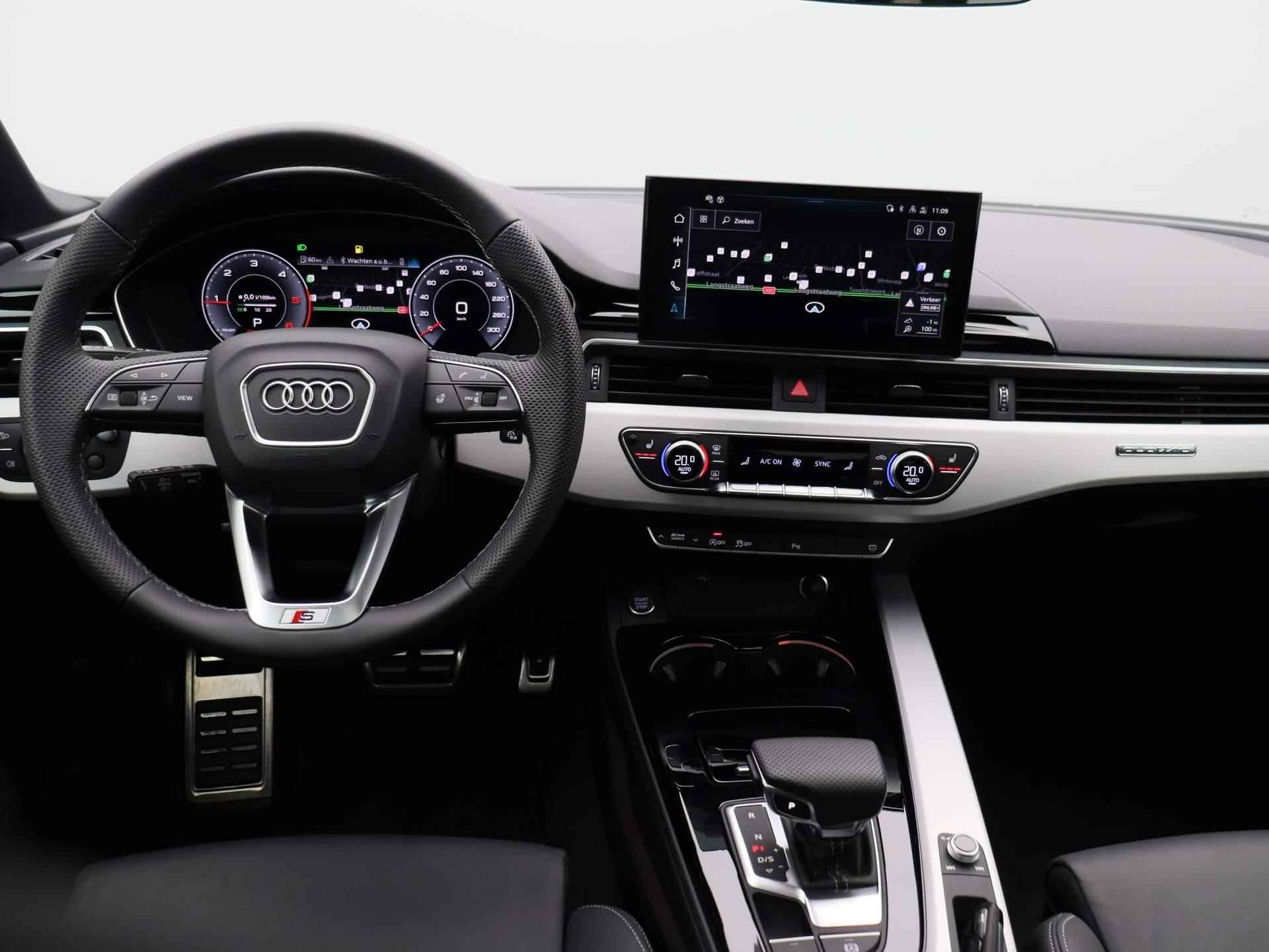Audi A5 Sportback 40 TDI S edition quattro 204 PK | S-line exterieur | S-line interieur | Automaat | Navigatie | 360 Camera | Adaptive Cruise Control | Panoramadak | Head-up Display | Trekhaak | Stoelverwarming | Lichtmetalen velgen | Climate Control | Audi Sound System | Fabrieksgarantie | - 7/55