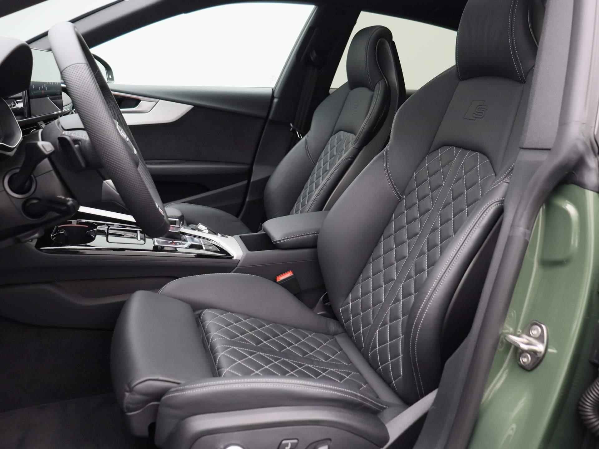 Audi A5 Sportback 40 TDI S edition quattro 204 PK | S-line exterieur | S-line interieur | Automaat | Navigatie | 360 Camera | Adaptive Cruise Control | Panoramadak | Head-up Display | Trekhaak | Stoelverwarming | Lichtmetalen velgen | Climate Control | Audi Sound System | Fabrieksgarantie | - 12/55