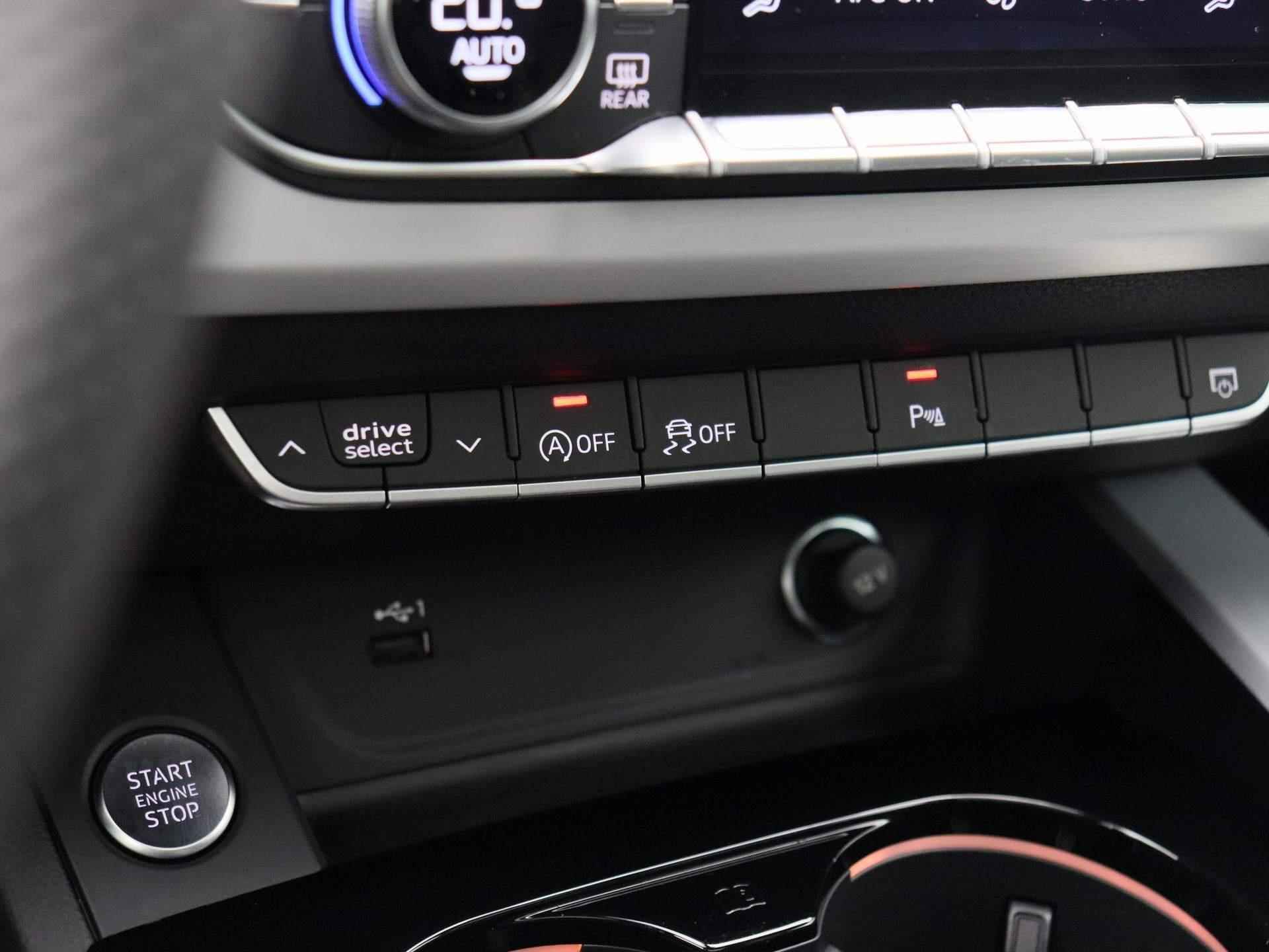 Audi A5 Sportback 40 TDI S edition quattro 204 PK | S-line exterieur | S-line interieur | Automaat | Navigatie | 360 Camera | Adaptive Cruise Control | Panoramadak | Head-up Display | Trekhaak | Stoelverwarming | Lichtmetalen velgen | Climate Control | Audi Sound System | Fabrieksgarantie | - 23/55