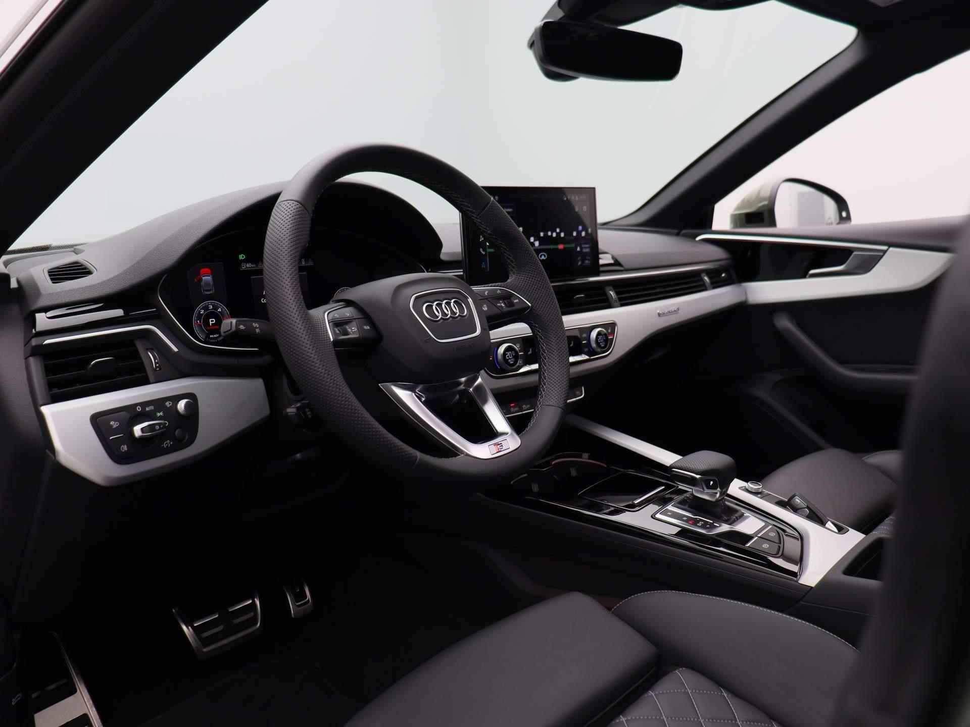 Audi A5 Sportback 40 TDI S edition quattro 204 PK | S-line exterieur | S-line interieur | Automaat | Navigatie | 360 Camera | Adaptive Cruise Control | Panoramadak | Head-up Display | Trekhaak | Stoelverwarming | Lichtmetalen velgen | Climate Control | Audi Sound System | Fabrieksgarantie | - 45/55