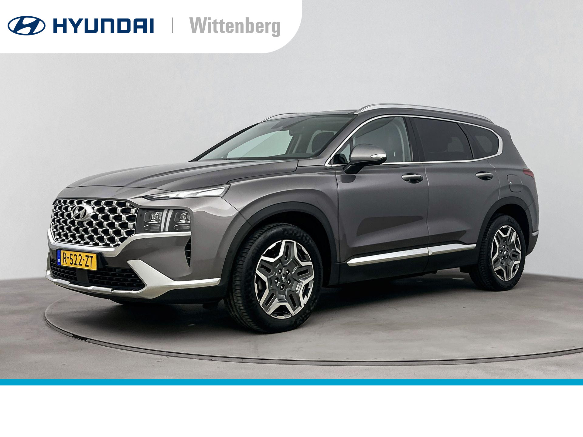 Hyundai Santa Fe 1.6 T-GDI HEV PREMIUM SKY 7P. | TREKHAAK | SCHUIFDAK | LEDER | HUD | STOEL + STUURVERWARMING | CLIMA | CRUISE | CAMERA | 19'' LM VELGEN | FABRIEKSGARANTIE GELDIG T/M 1-2028! |