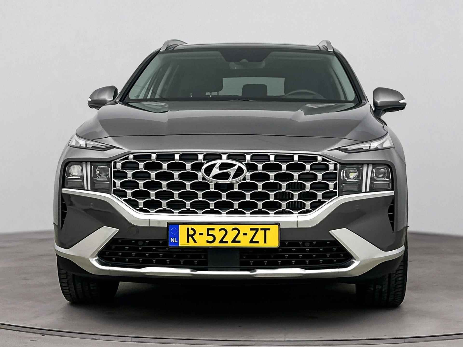 Hyundai Santa Fe 1.6 T-GDI HEV PREMIUM SKY 7P. | TREKHAAK | SCHUIFDAK | LEDER | HUD | STOEL + STUURVERWARMING | CLIMA | CRUISE | CAMERA | 19'' LM VELGEN | FABRIEKSGARANTIE GELDIG T/M 1-2028! | - 5/35