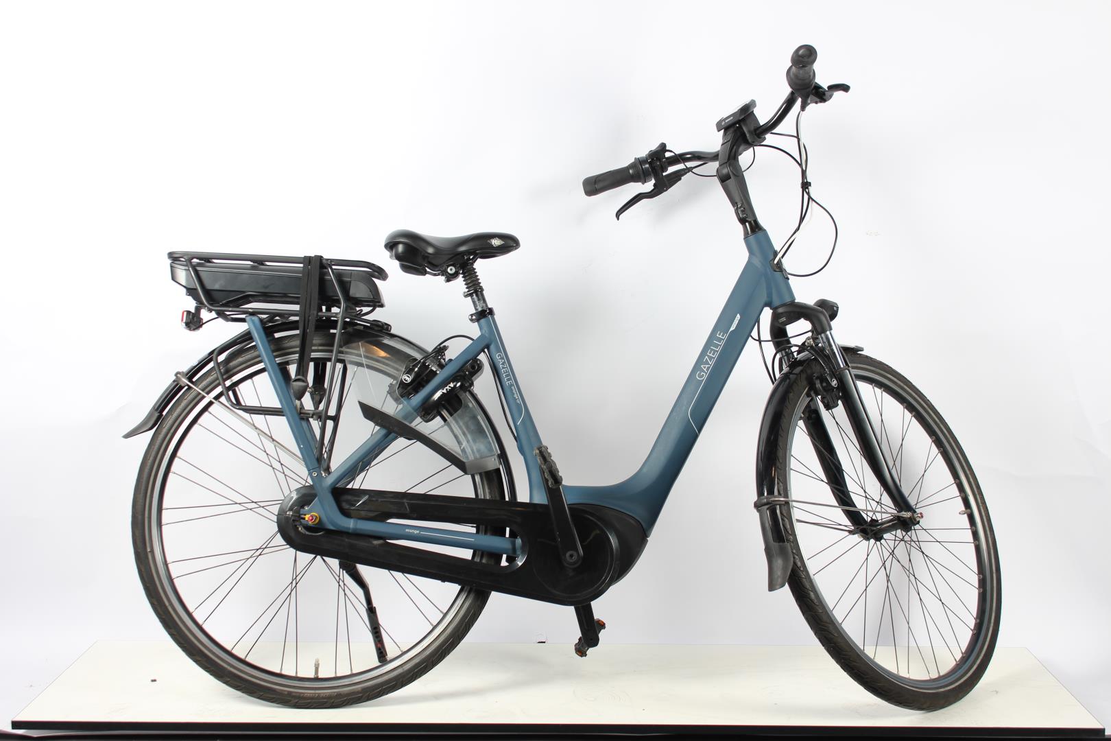 Gazelle Orange C7+ HMB Dli49 N7 Elektrische Stadsfietsen mallard blue mat