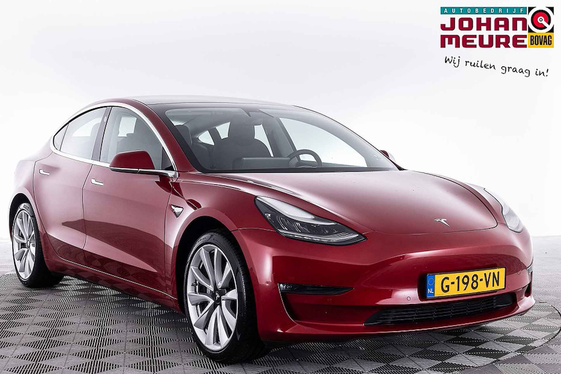 Tesla Model 3 Long Range AWD 75 kWh | Trekhaak | LEDER | PANORAMADAK ✅ 1e Eigenaar .