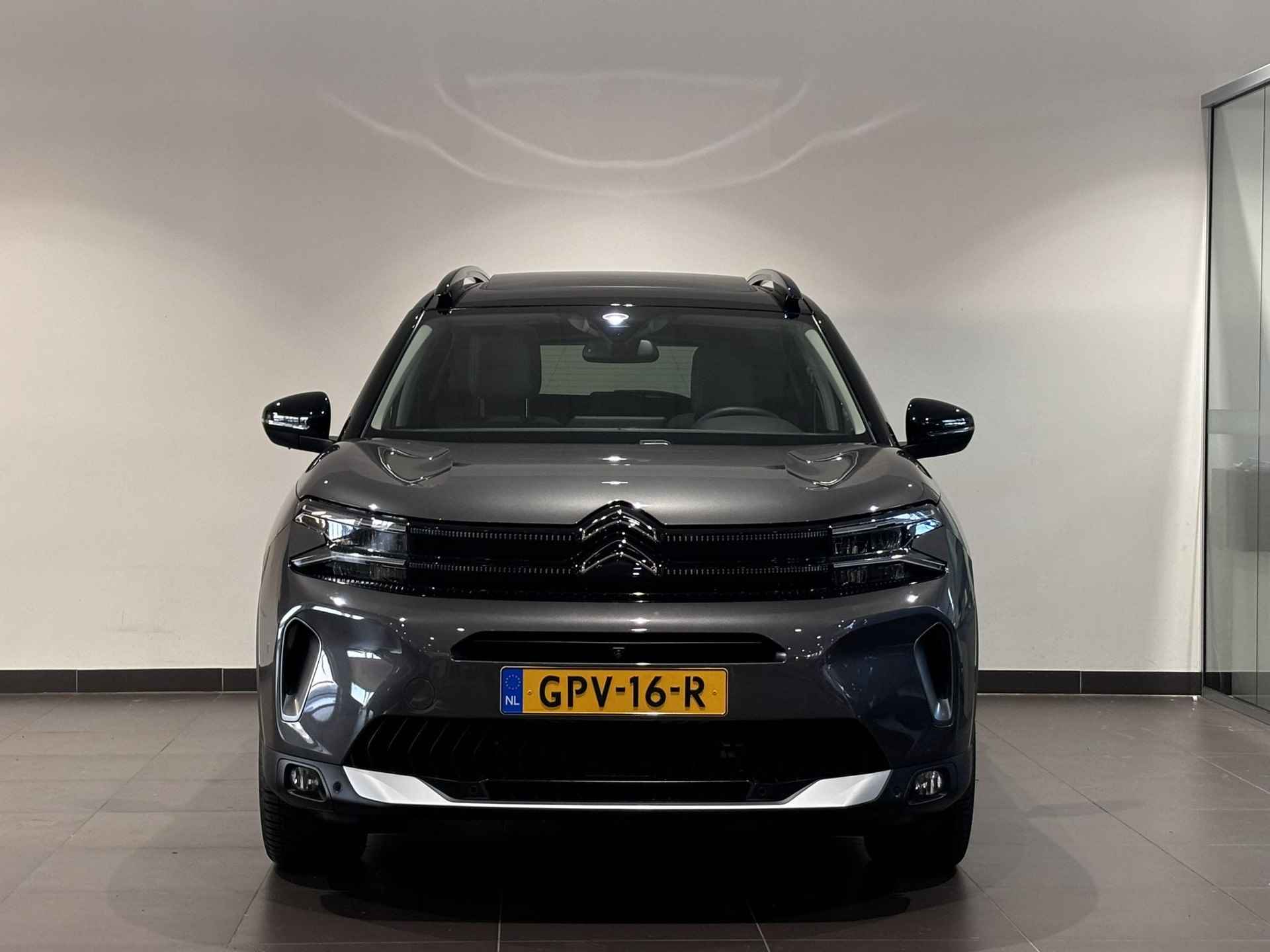 Citroën C5 Aircross SUV Shine Pack 1.6 PHEV Hybrid 225pk ë-EAT8 AUTOMAAT | TWO-TONE! | SCHUIF/KANTELDAK | 360° CAMERA | NAVI | LEDER | STOELVERW. | ADAPTIVE CRUISE | KEYLESS ENTRY | DAB+ - 6/78