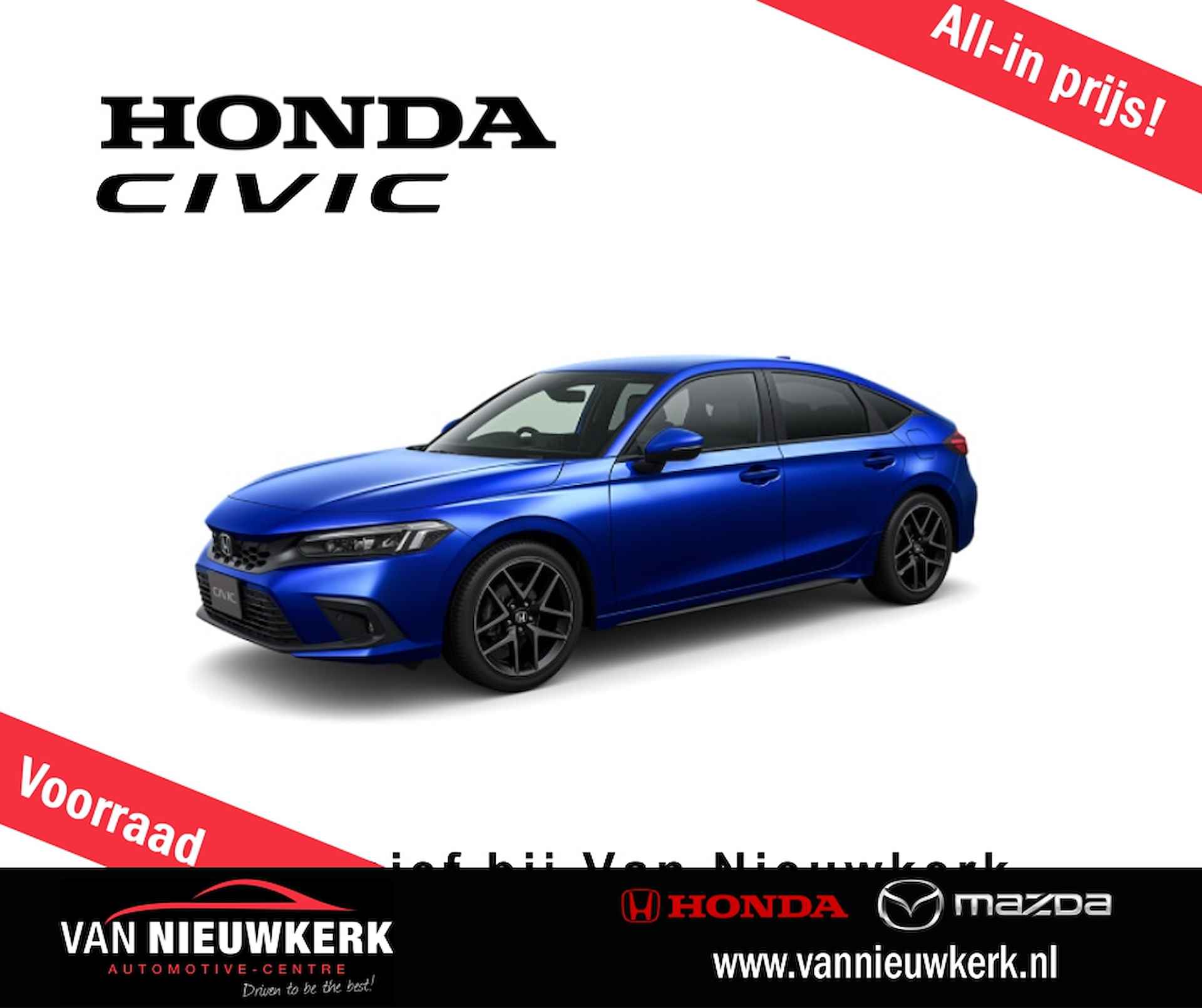 Honda Civic 2.0 e:HEV Advance Bose Audio Panorama Nieuw Beschikbaar in 2024! - 1/31