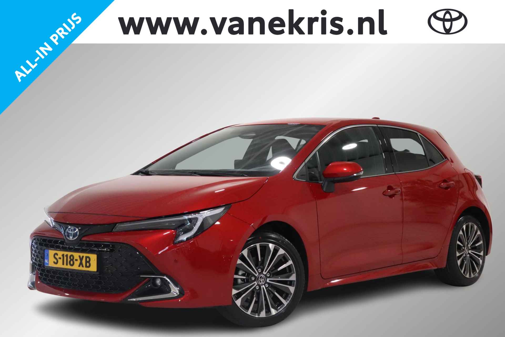 Toyota Corolla 1.8 Hybrid First Edition, Stoelverwarming, Nieuwe 1.8 motor met 140PK, Cruise Control, Climate Control, Sensoren, Apple Carplay/Android Auto! - 1/38