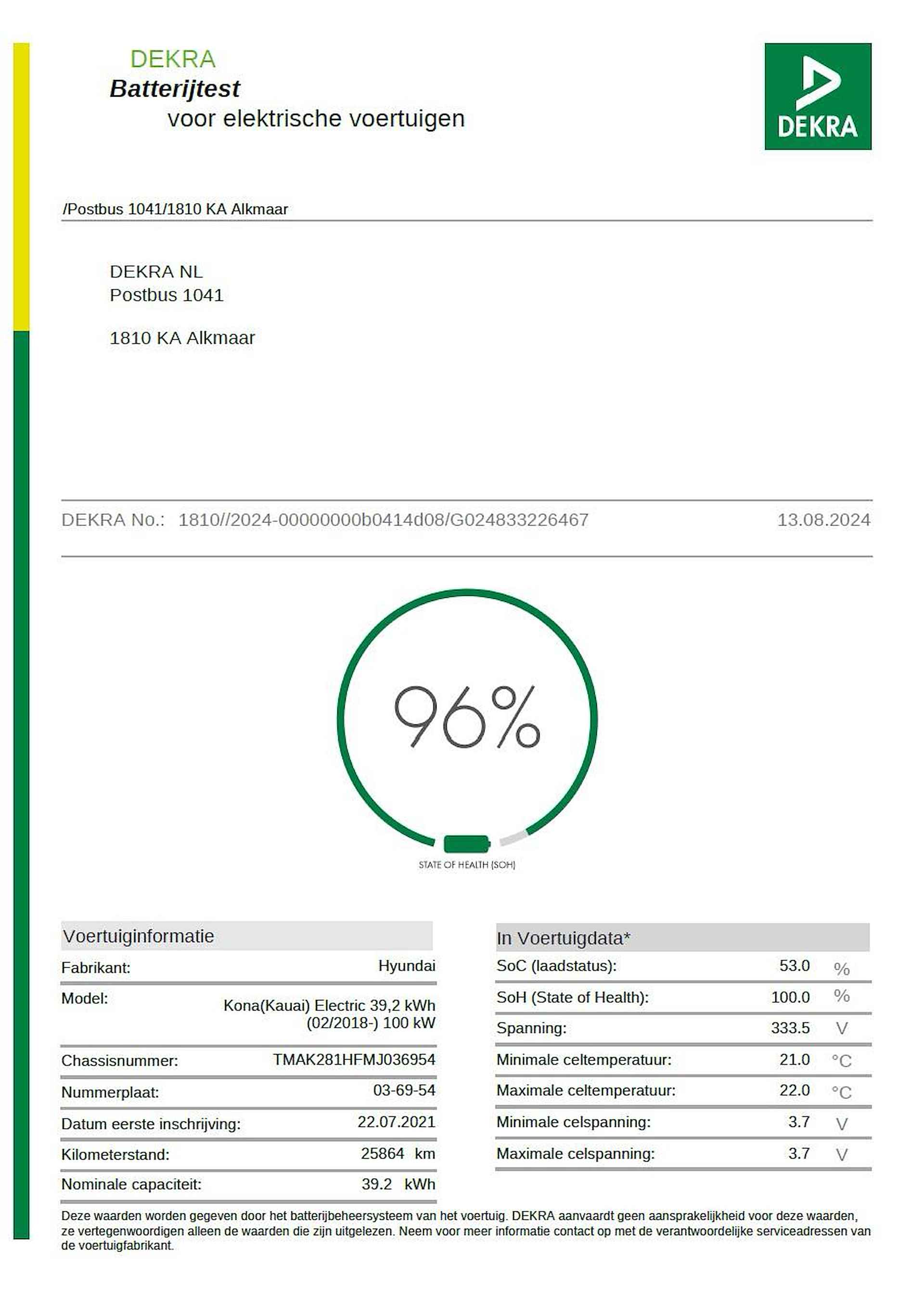 Hyundai Kona EV Comfort 39 kWh SOH 96%, Slechts 25.865 Km! - 16/17