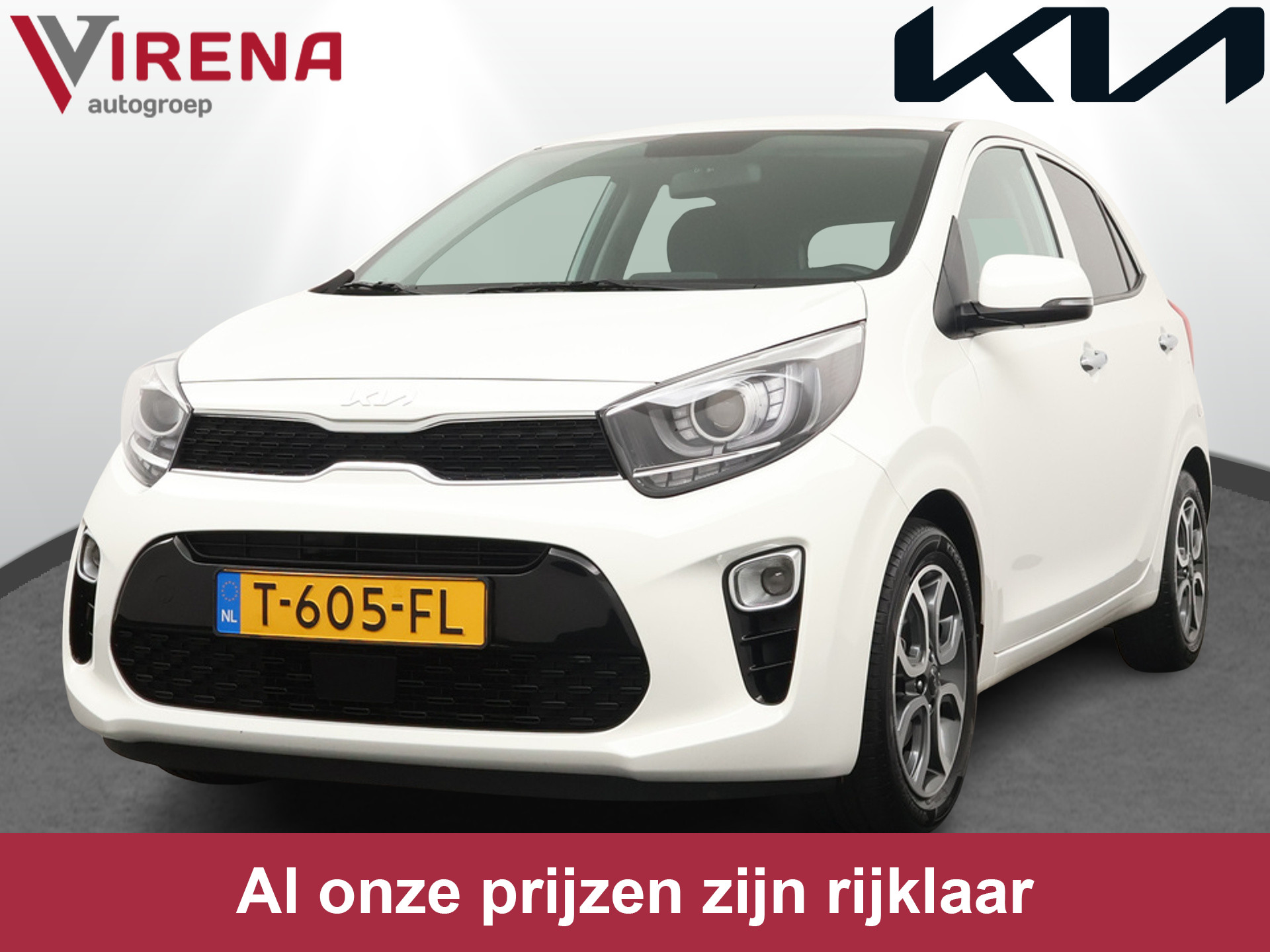 Kia Picanto 1.0 DPi DynamicPlusLine - Navigatie - Cruise Control - Keyless Entry - Climate Control - Apple/Android Carplay - Fabrieksgarantie Tot 2030