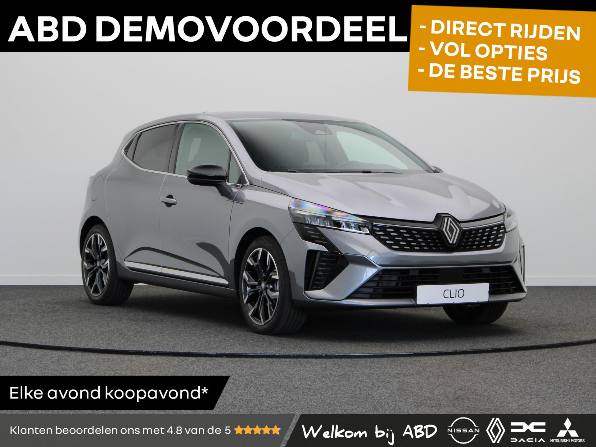 Renault Clio E-Tech Full Hybrid 145pk techno | Grootscherm navigatie | 17" Lichtmetalen velgen | Digitaal dashboard |