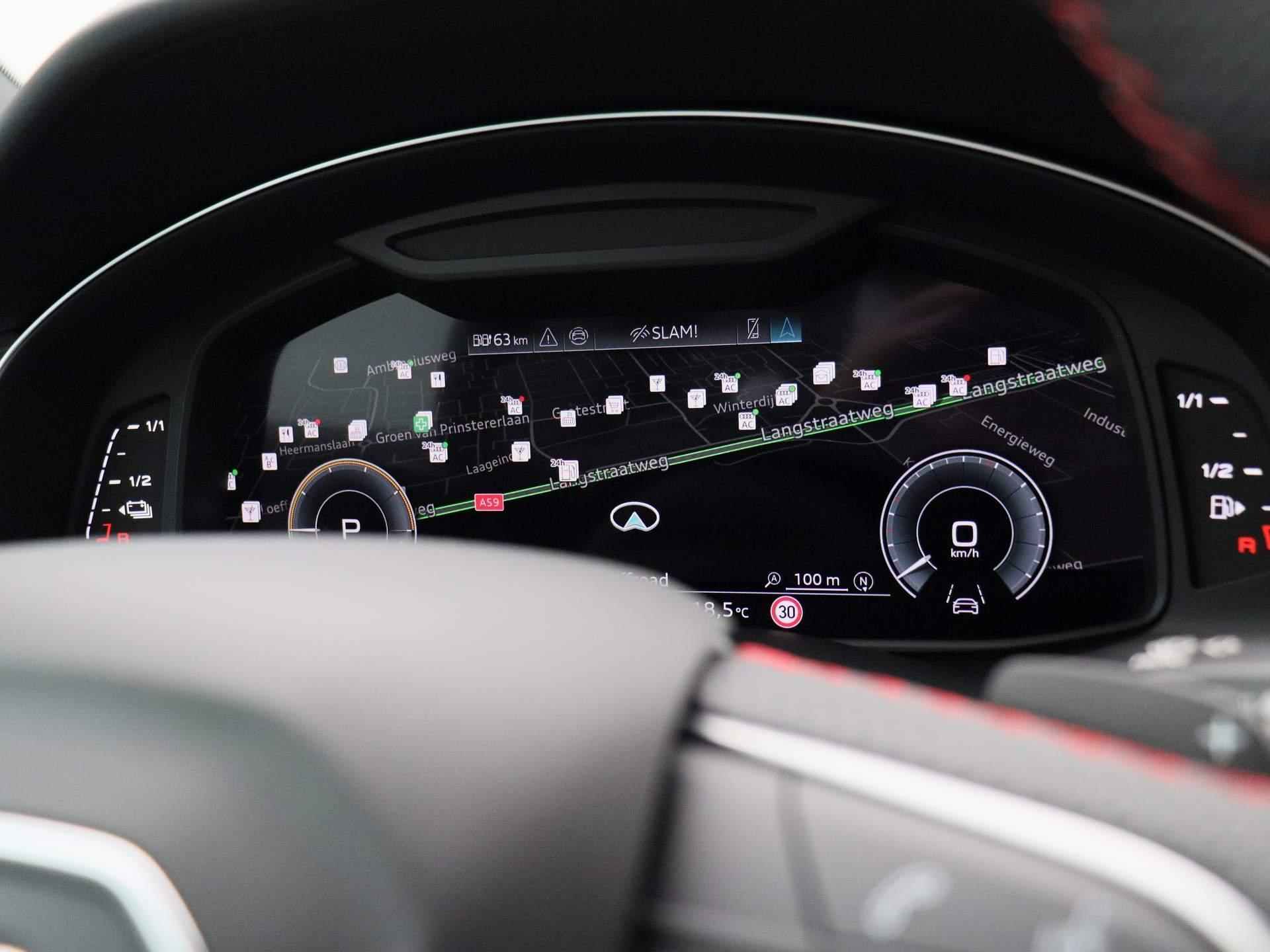 Audi Q8 60 TFSI e quattro Pro Line S Competition | Leder | Schuifdak | B&O Audio | Head up display | Luchtvering | Rood Audi interieur | - 26/56