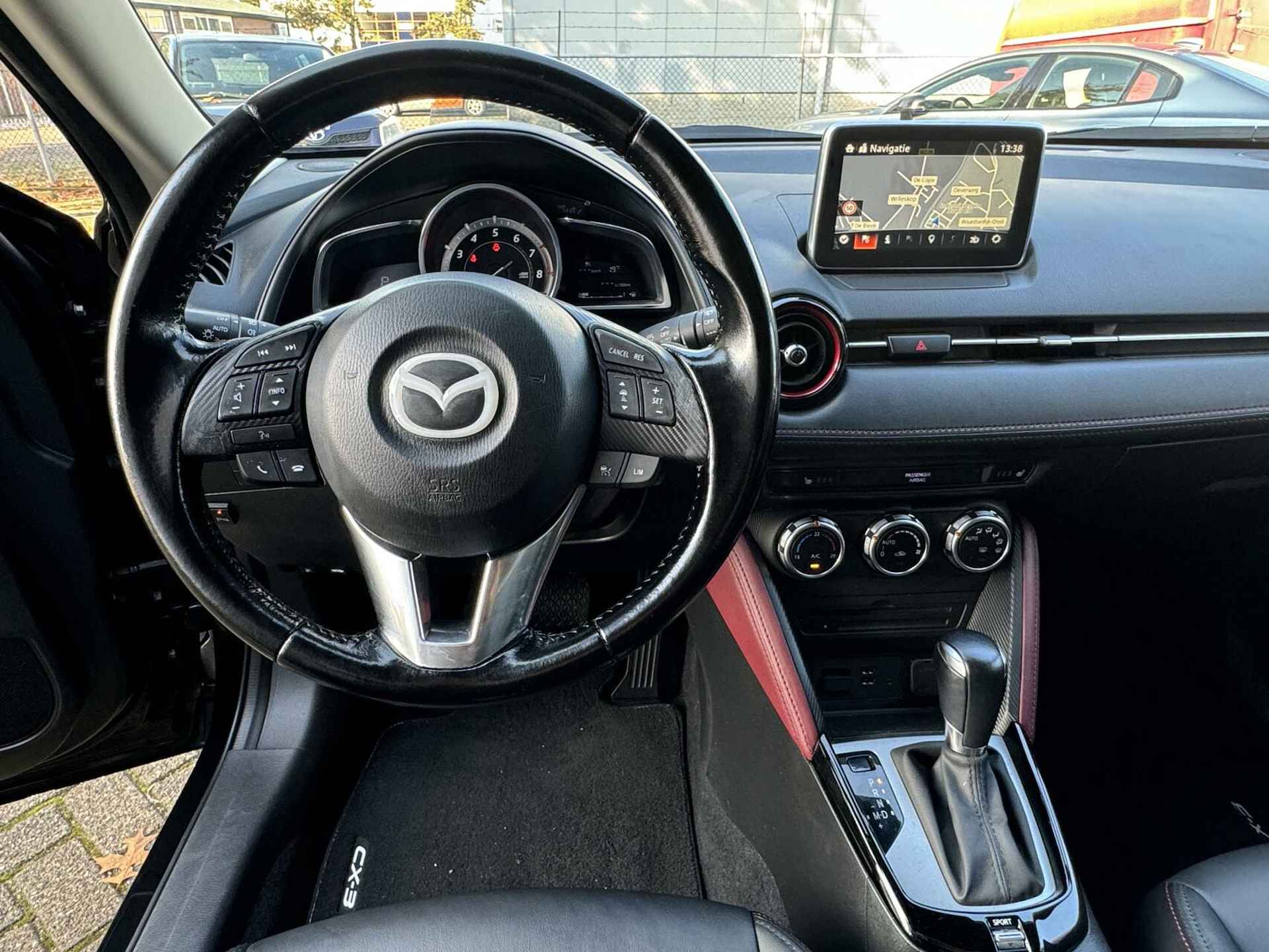 Mazda CX-3 2.0 SkyActiv-G 150 GT-M 4WD|Automaat|Leder|Trekhaak|Dode hoekdetectie|PDC v+a|Camera|Head-up display|Bose systeem|Keyless Start en Go - 21/43