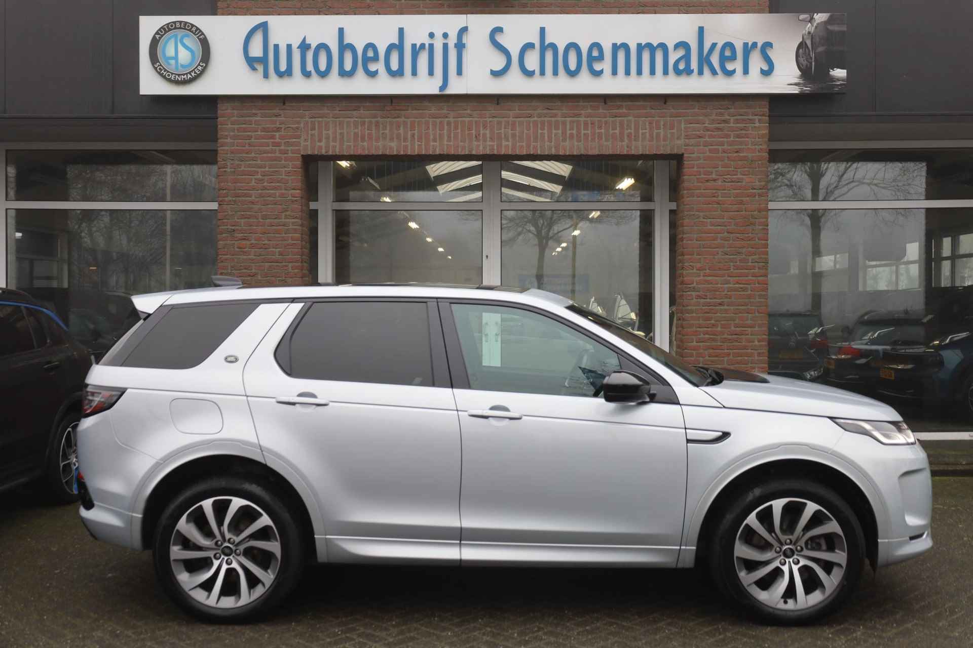 Land Rover Discovery Sport P300e 1.5 R-Dynamic PANO WINDSOR-LEER MEMORY ELEK.TREKHAAK 20"LMV CAMERA RUITVERWARMING MERIDIAN GSM-LADER ELEK.LAADKLEP 4x4 STOELVERW. ZWARTE-HEMEL NAVI - 4/61