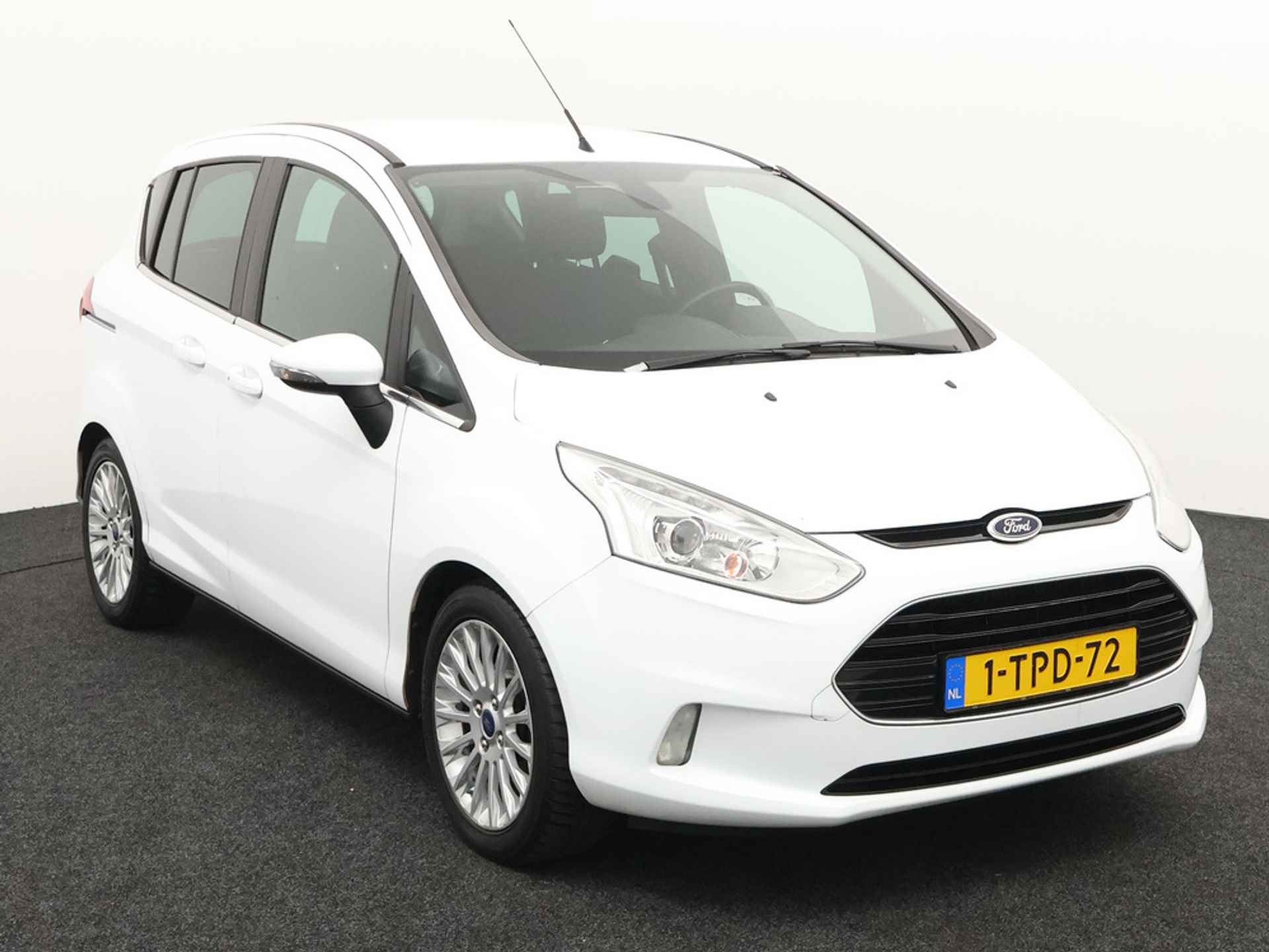 Ford B-MAX 1.0 EcoBoost Titanium Trekhaak sony audio USB Cruisec lmvelg bleutooth telefoon automlicht titanium uitvoering met ruime instap door schuifdeur achter - 7/29