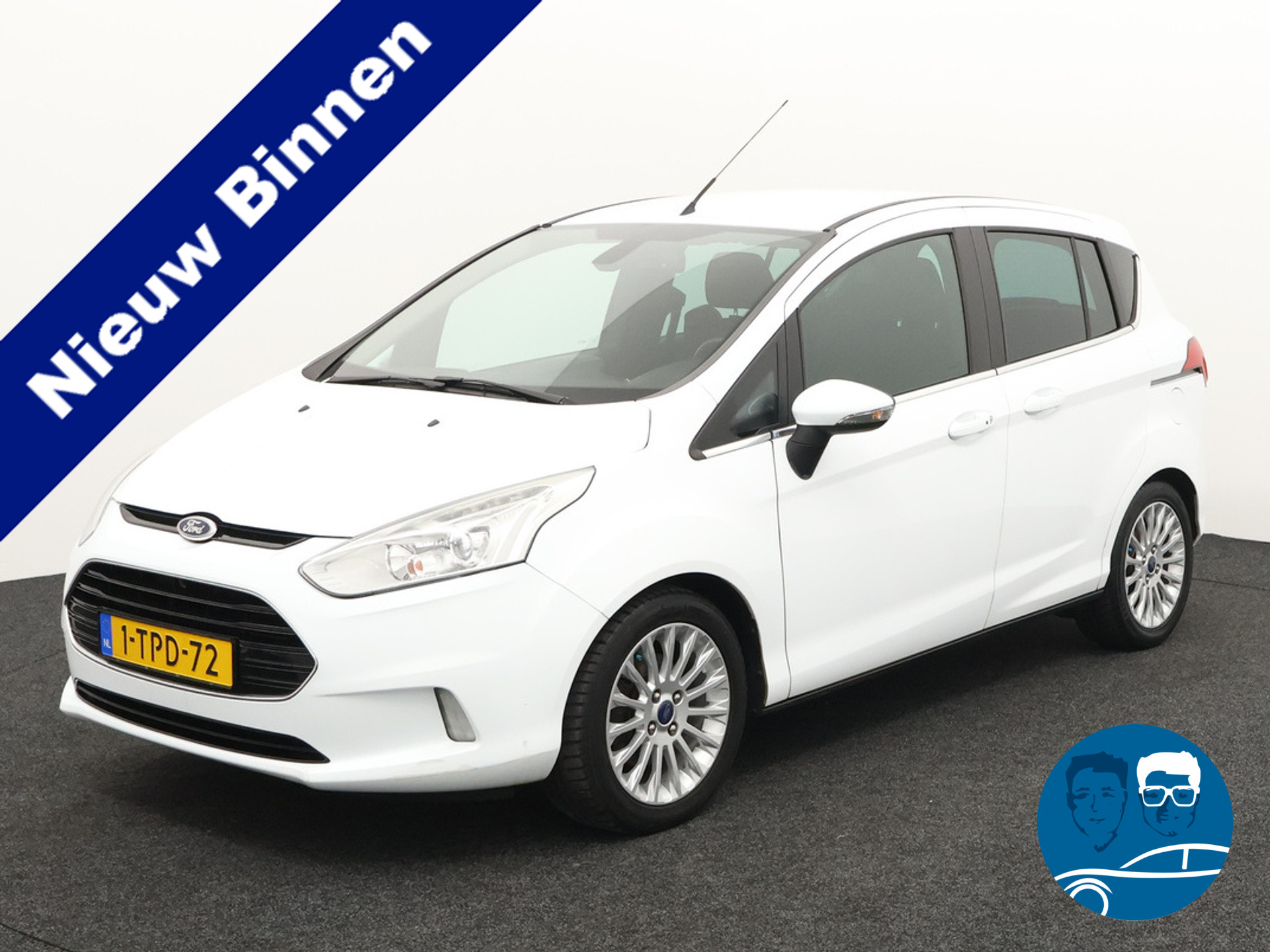 Ford B-MAX 1.0 EcoBoost Titanium Trekhaak sony audio USB Cruisec lmvelg bleutooth telefoon automlicht titanium uitvoering met ruime instap door schuifdeur achter