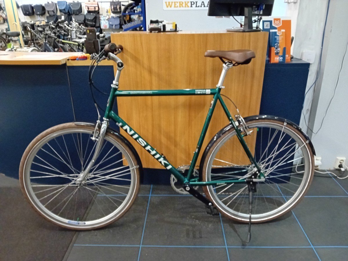 Nishiki continetal Heren groen 63cm