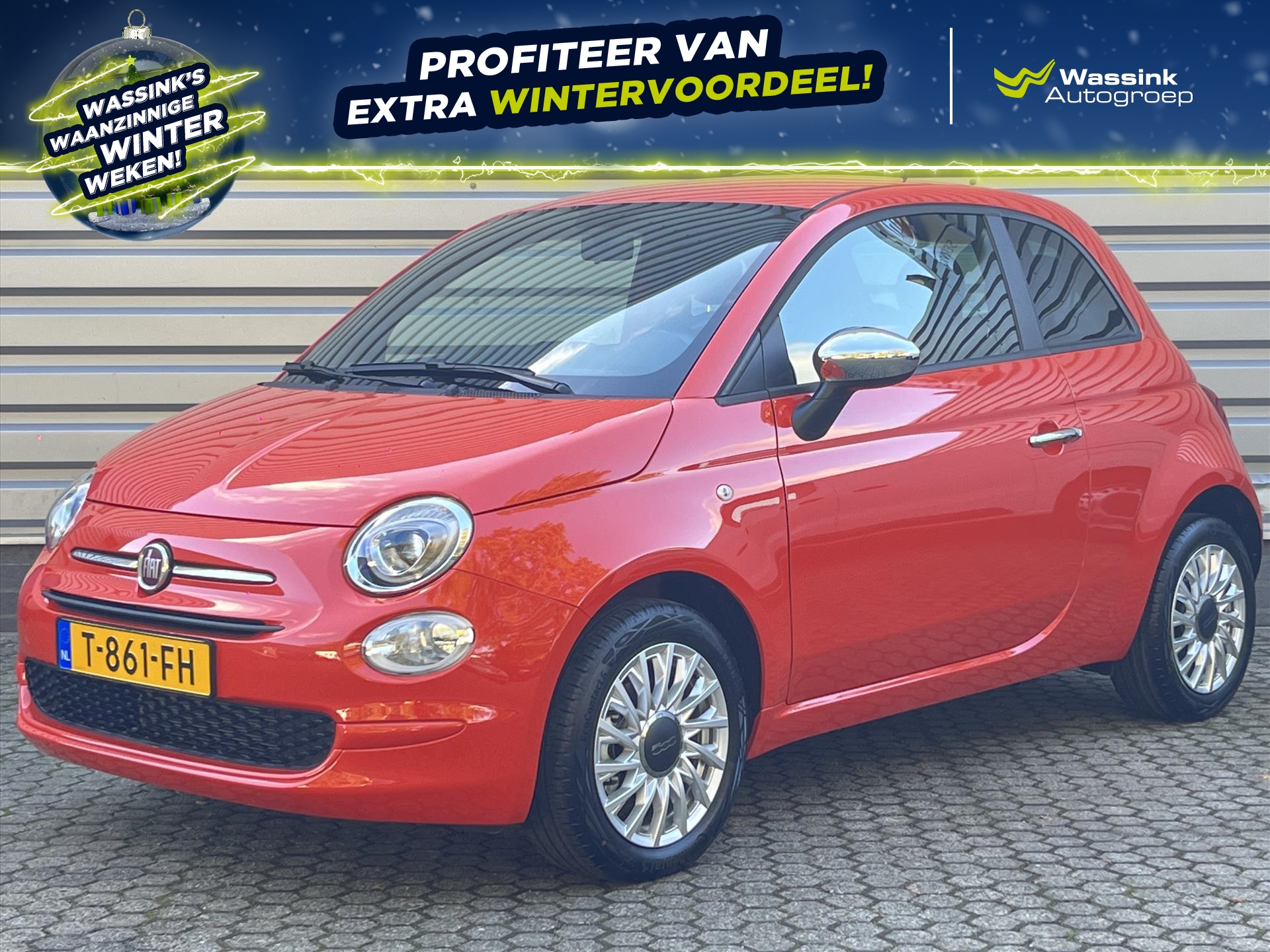 FIAT 500 1.0 Hybrid 70pk | Carplay | Navigatie | Climate Control |