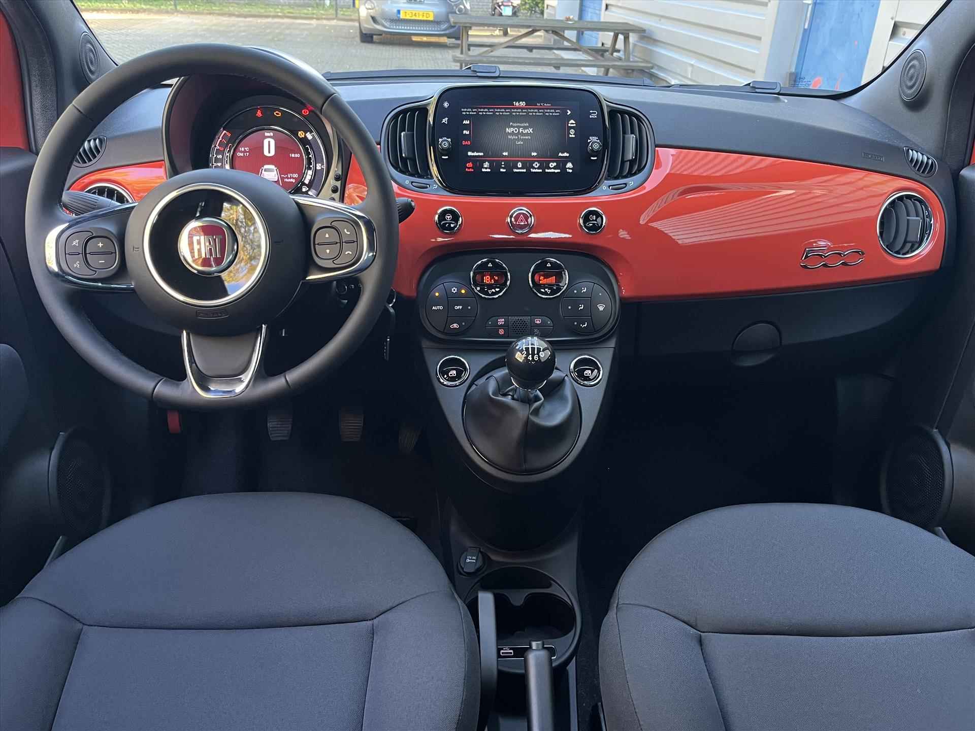 FIAT 500 1.0 Hybrid 70pk | Carplay | Navigatie | Climate Control | - 14/24