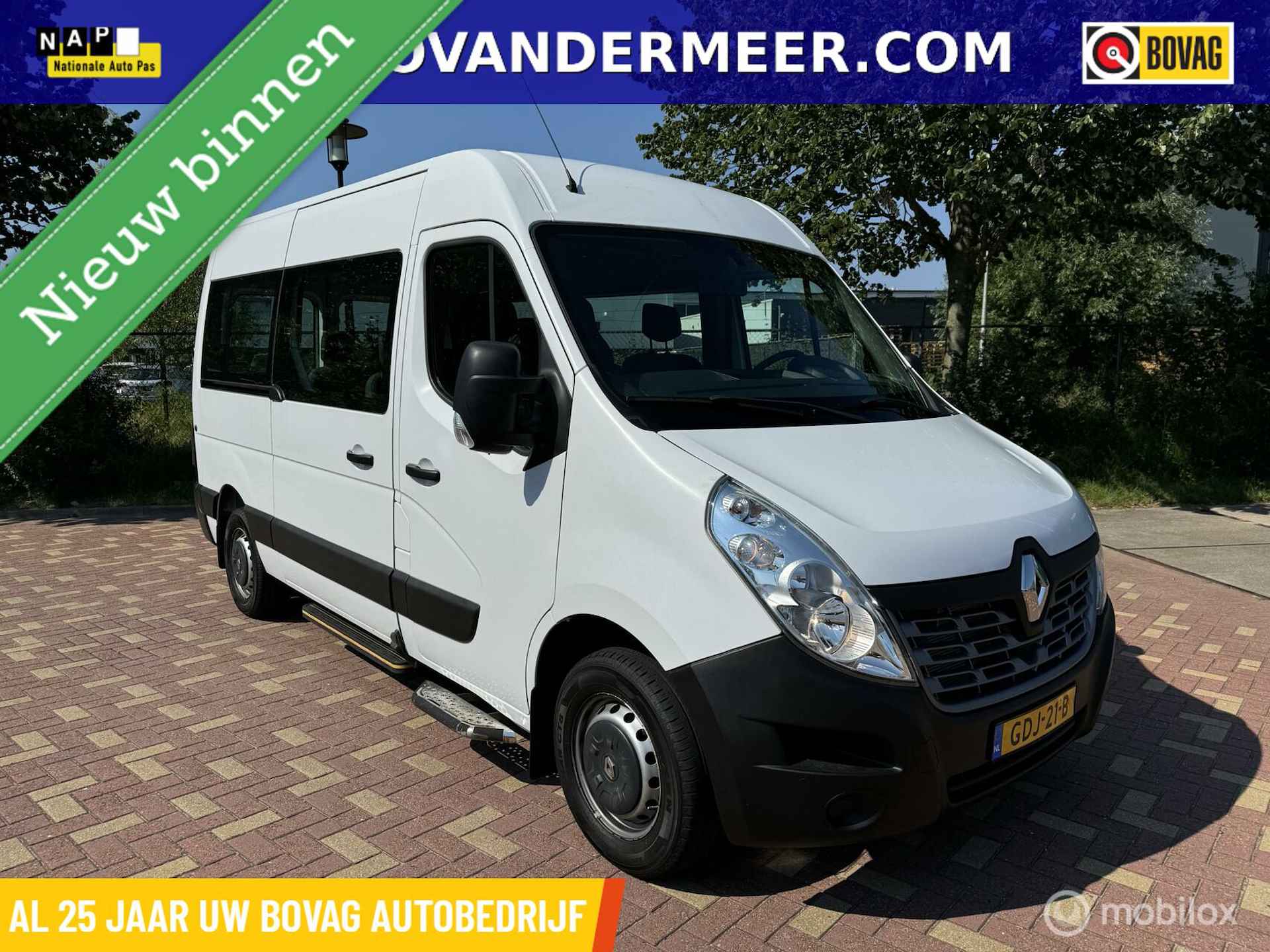 Renault Master 9 pers. lang/hoog T35 2.3 dCi incl BPM en BTW - 1/28