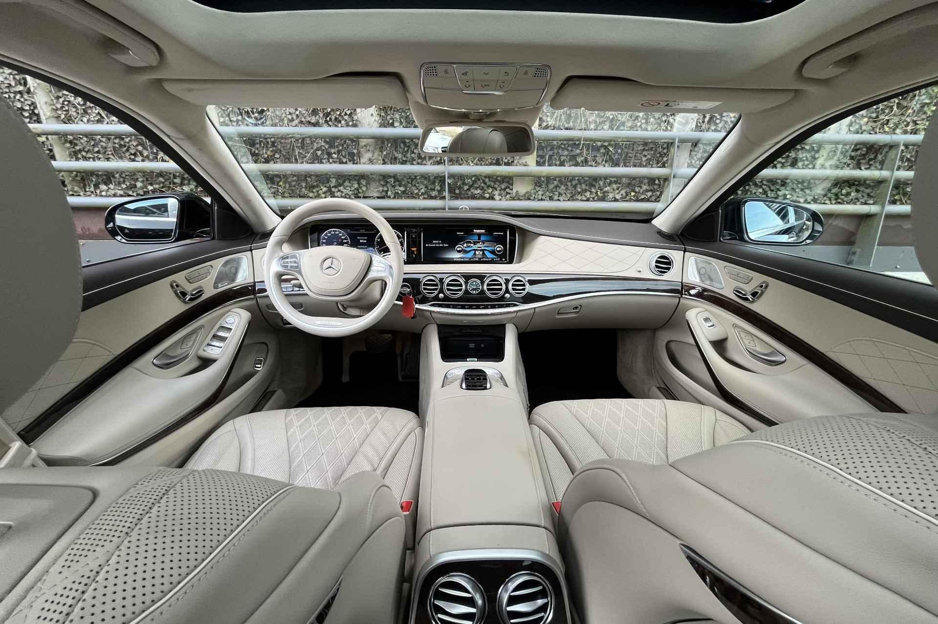 Mercedes-Benz S-klasse S 500 Maybach Limousine Automaat | Designo | Chauffeur Pakket | Exclusiefpakket | Burmester Audio | Distronic+ | Stoelventilatie | Panoramadak met Magic Sky Control - 30/39