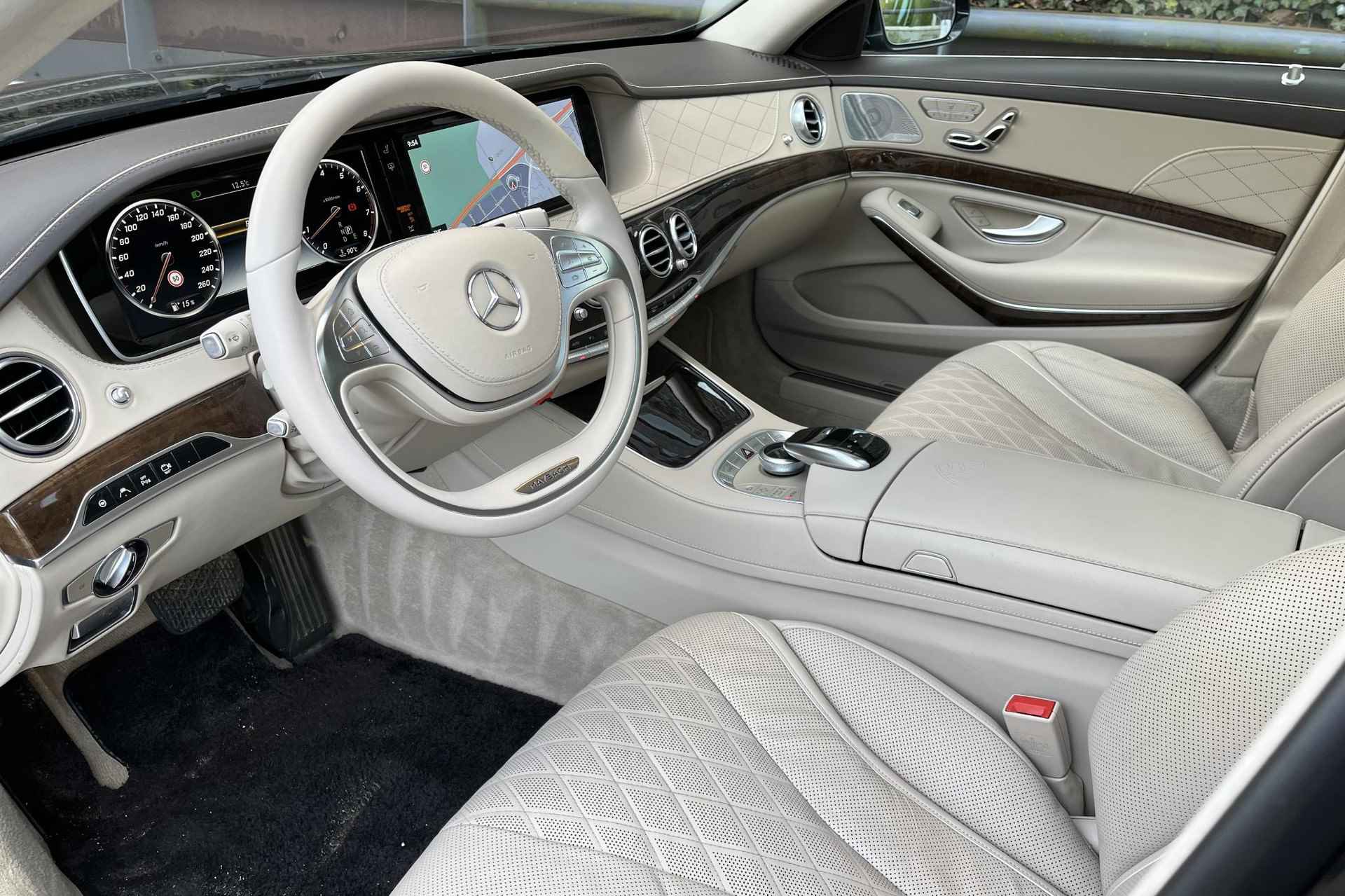 Mercedes-Benz S-klasse S 500 Maybach Limousine Automaat | Designo | Chauffeur Pakket | Exclusiefpakket | Burmester Audio | Distronic+ | Stoelventilatie | Panoramadak met Magic Sky Control - 37/39