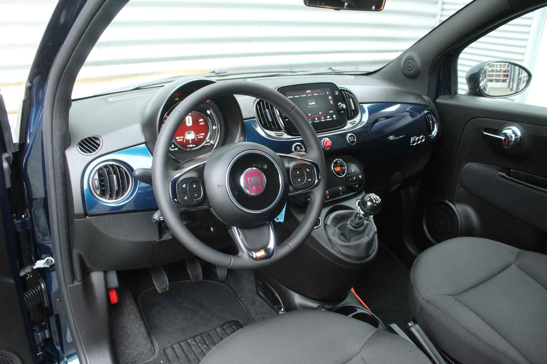 Fiat 500C 1.0 70pk Hybrid Cabrio 1100km NL-Auto NAP Clima Cruise PDC CPV El. Ramen - 16/32