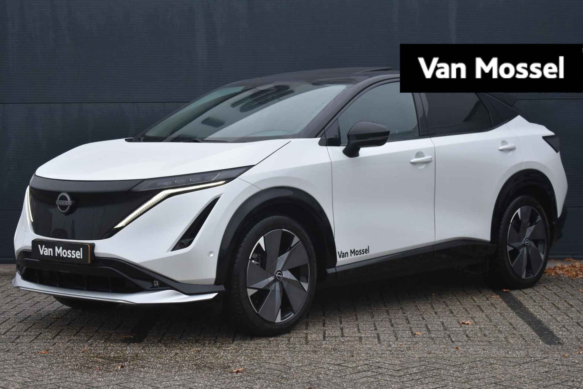 Nissan Ariya e-4ORCE Evolve+ 91 kWh 395pk | Schuif/kanteldak | Leder | Draadloze Apple Carplay & Android Auto | Elektrisch Verstelbare Stoelen | Stoel/Stuurwiel Verwarming | - 1/36