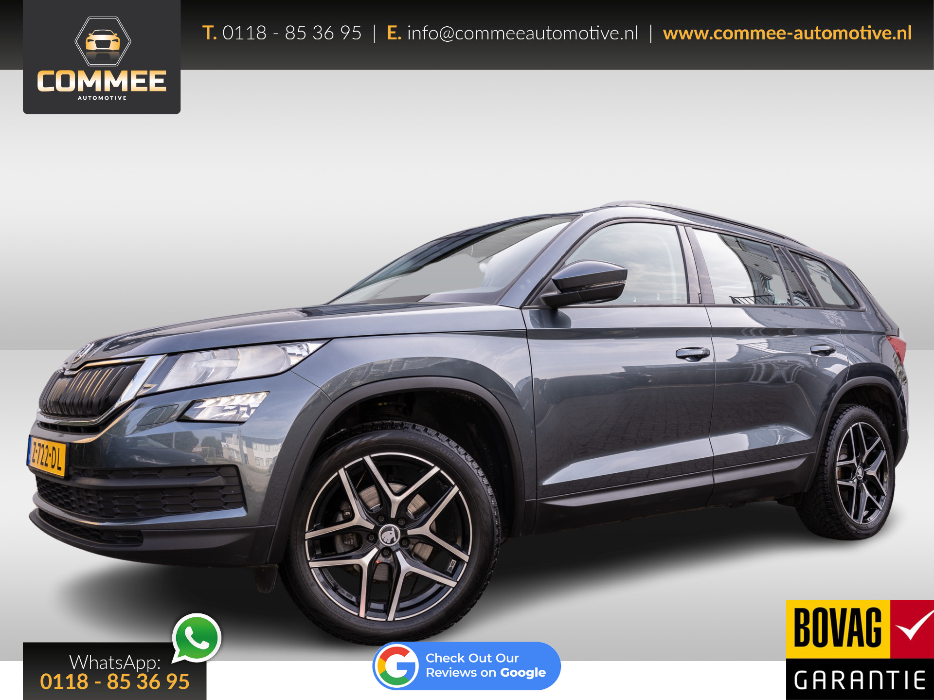 Škoda Kodiaq 1.4 TSI ACT Automaat 1 jaar bovag garantie ✅1jaarBOVAG✅Stoelverw✅19Inch✅Appconn