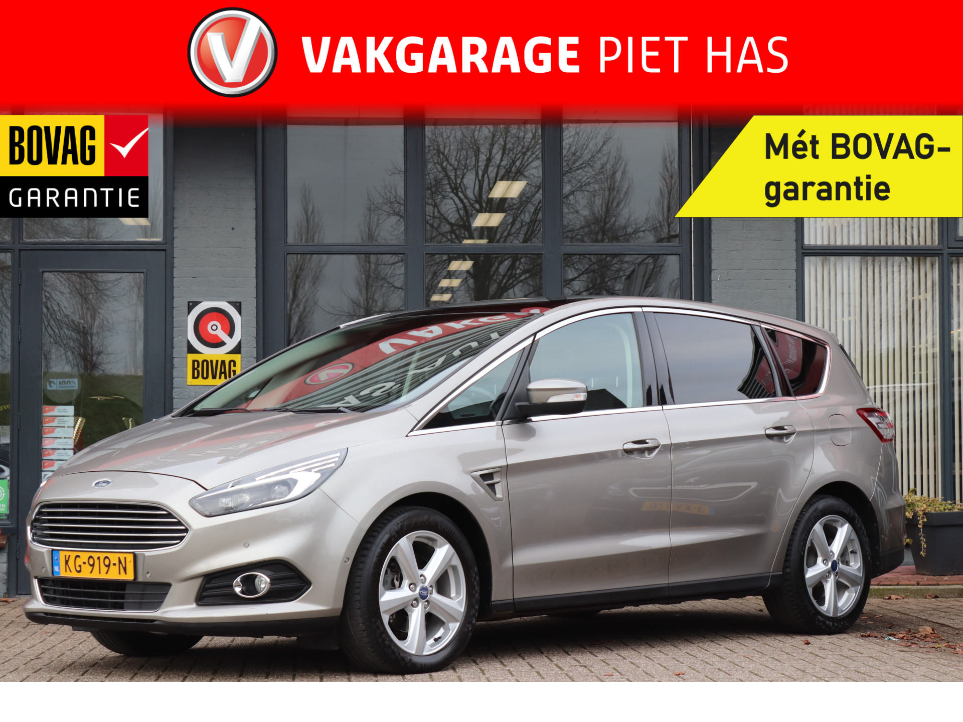 Ford S-Max 1.5 Titanium| 160-PK | Clima-Airco | Parkeersensoren | Incl. BOVAG Garantie | Keyless start | Navigatie |